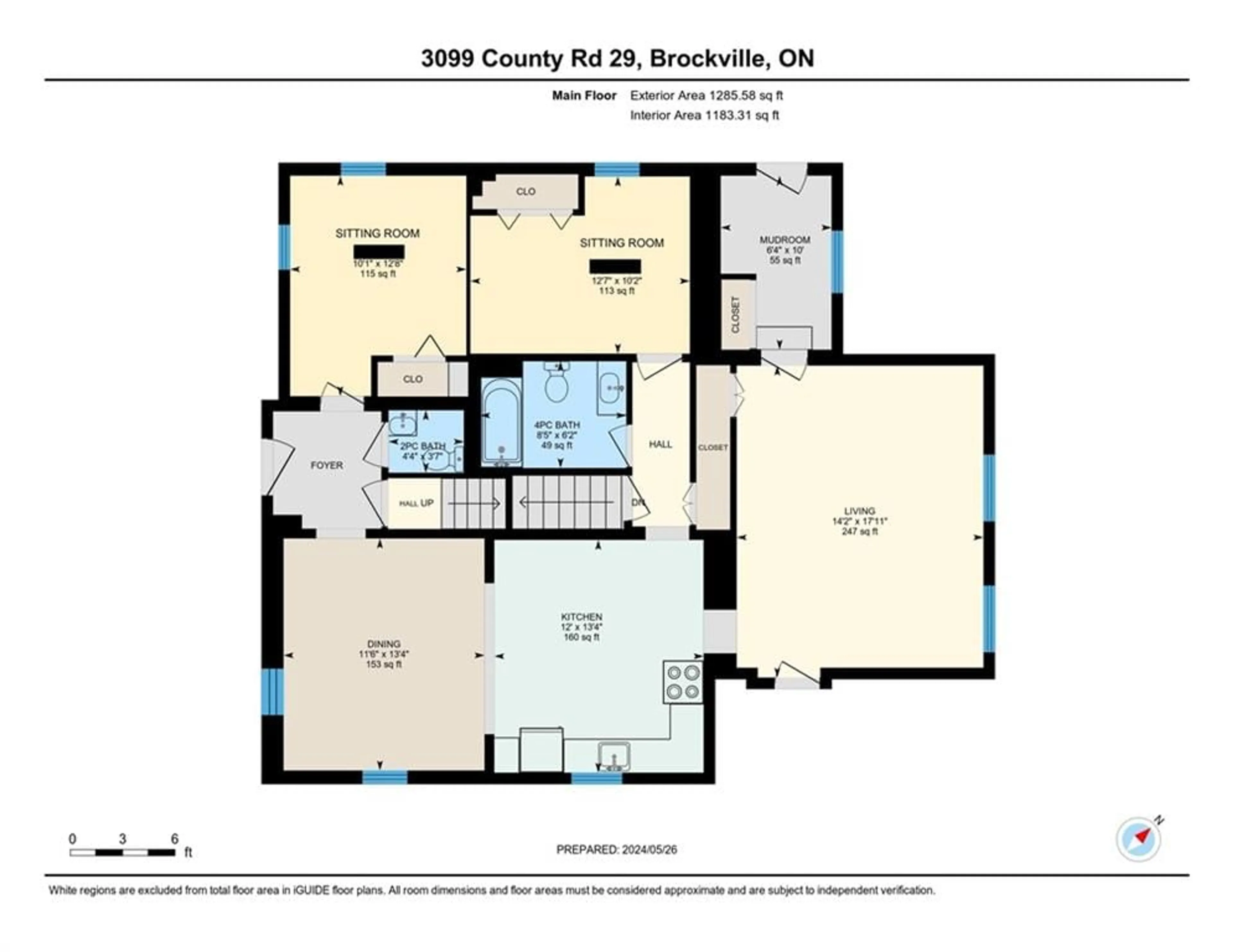 Floor plan for 3099 COUNTY 29 Rd, Brockville Ontario K6T 1A2