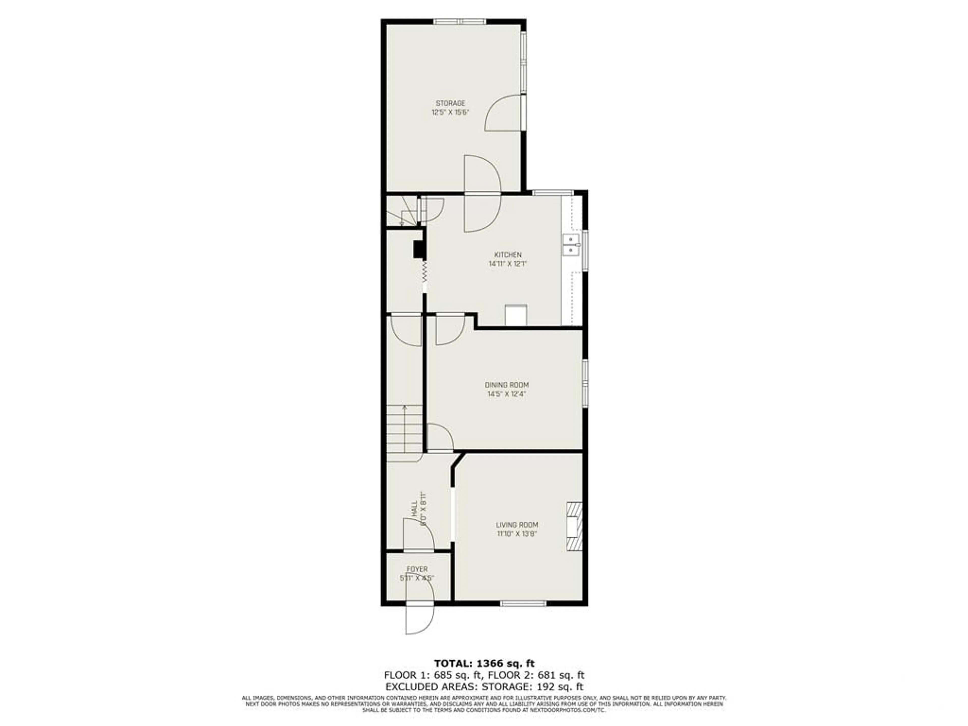 Floor plan for 630 GILMOUR St, Ottawa Ontario K1R 5L8