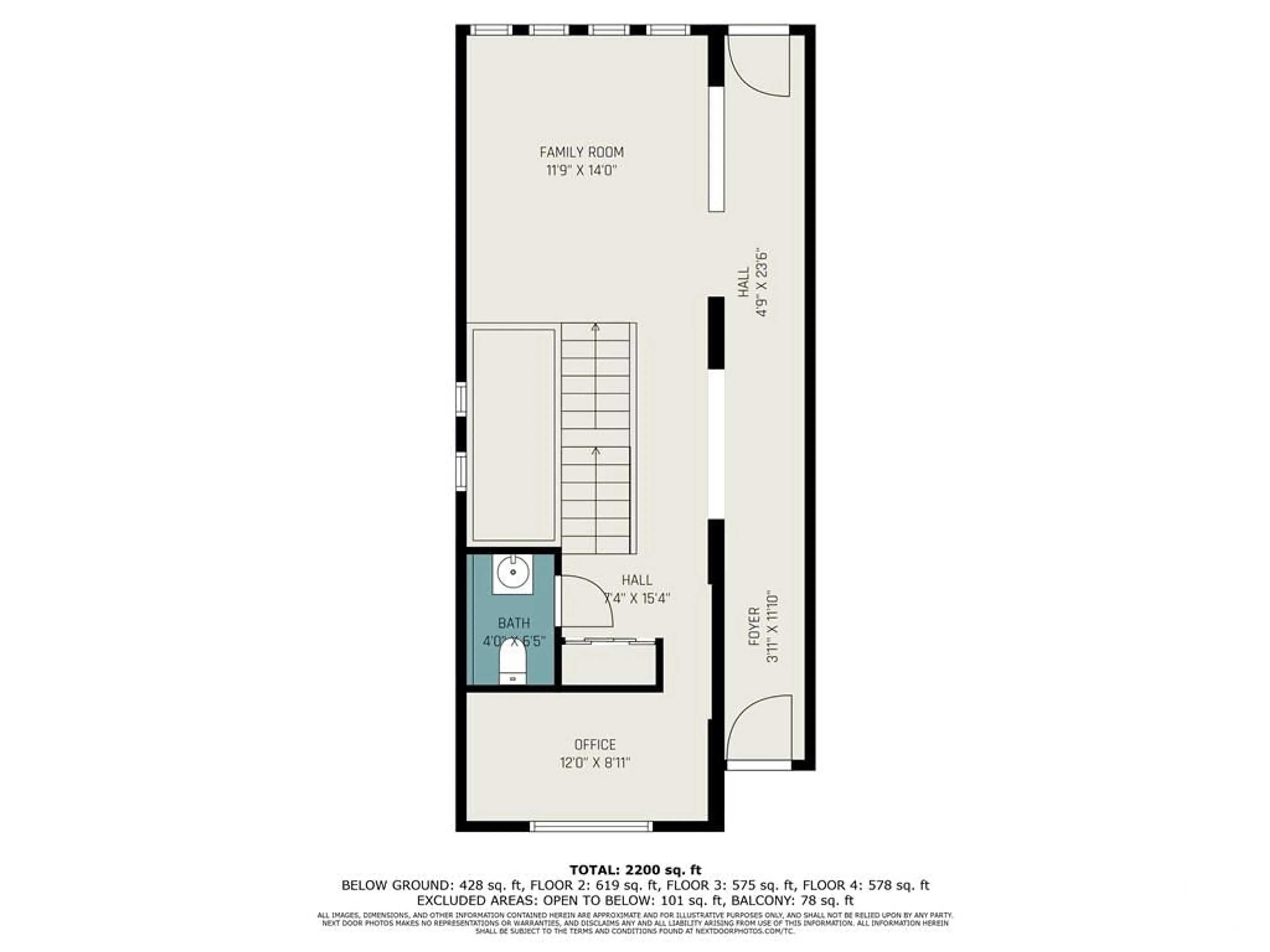 Floor plan for 474 SUNNYSIDE Ave, Ottawa Ontario K1S 0S9