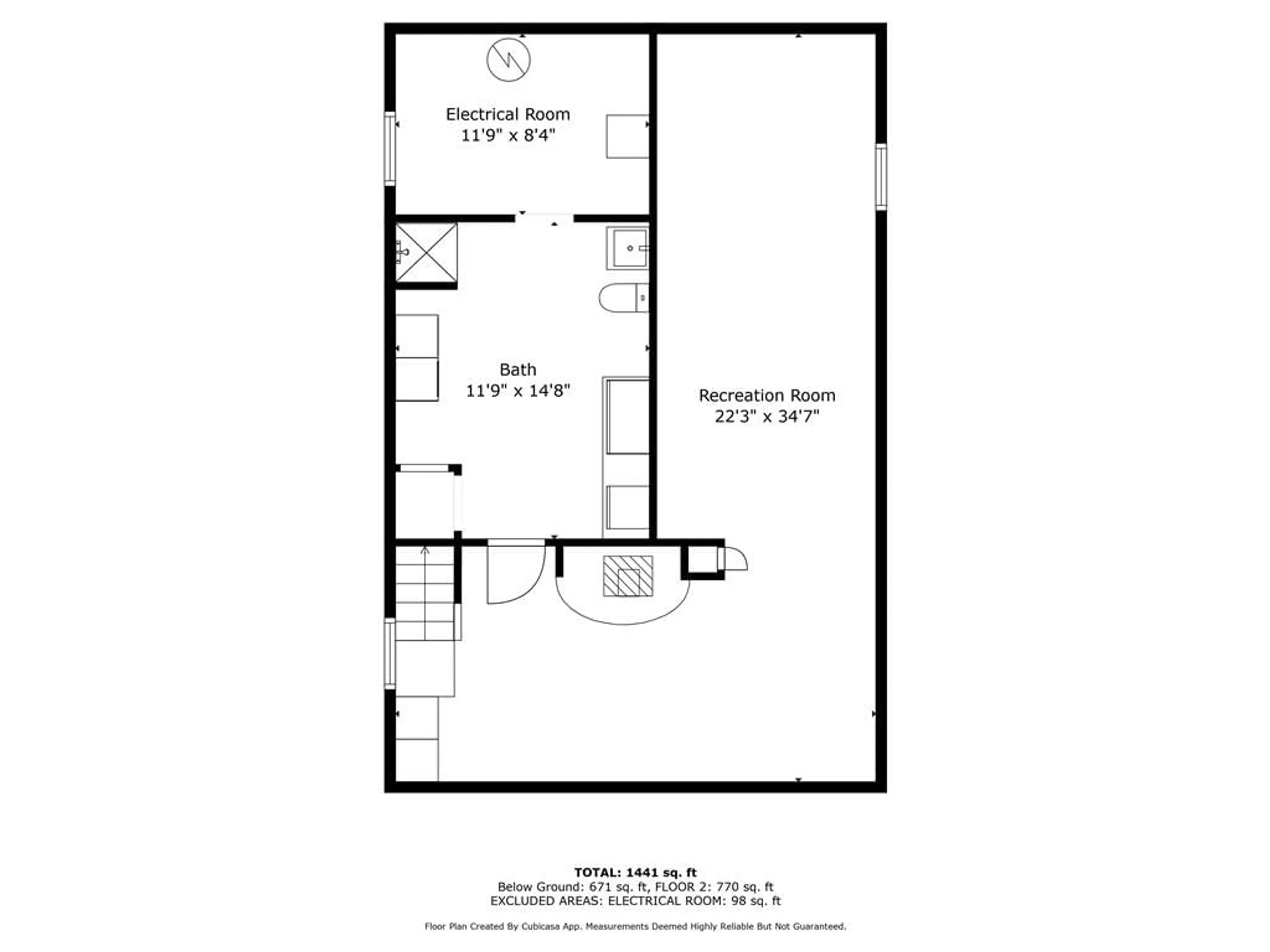 Floor plan for 1319 RENEAL St, Cornwall Ontario K6H 3L5