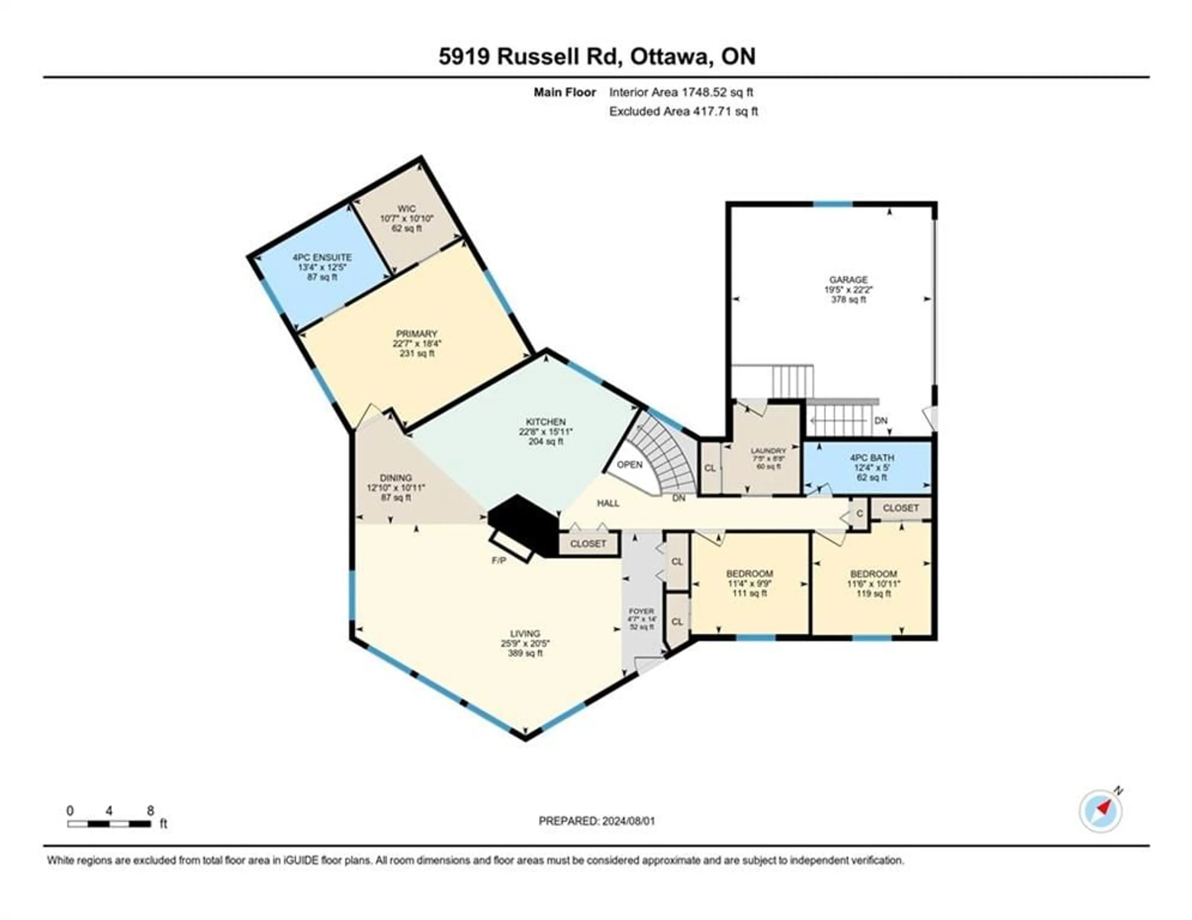 Floor plan for 5919 RUSSELL Rd, Carlsbad Springs Ontario K0A 1K0