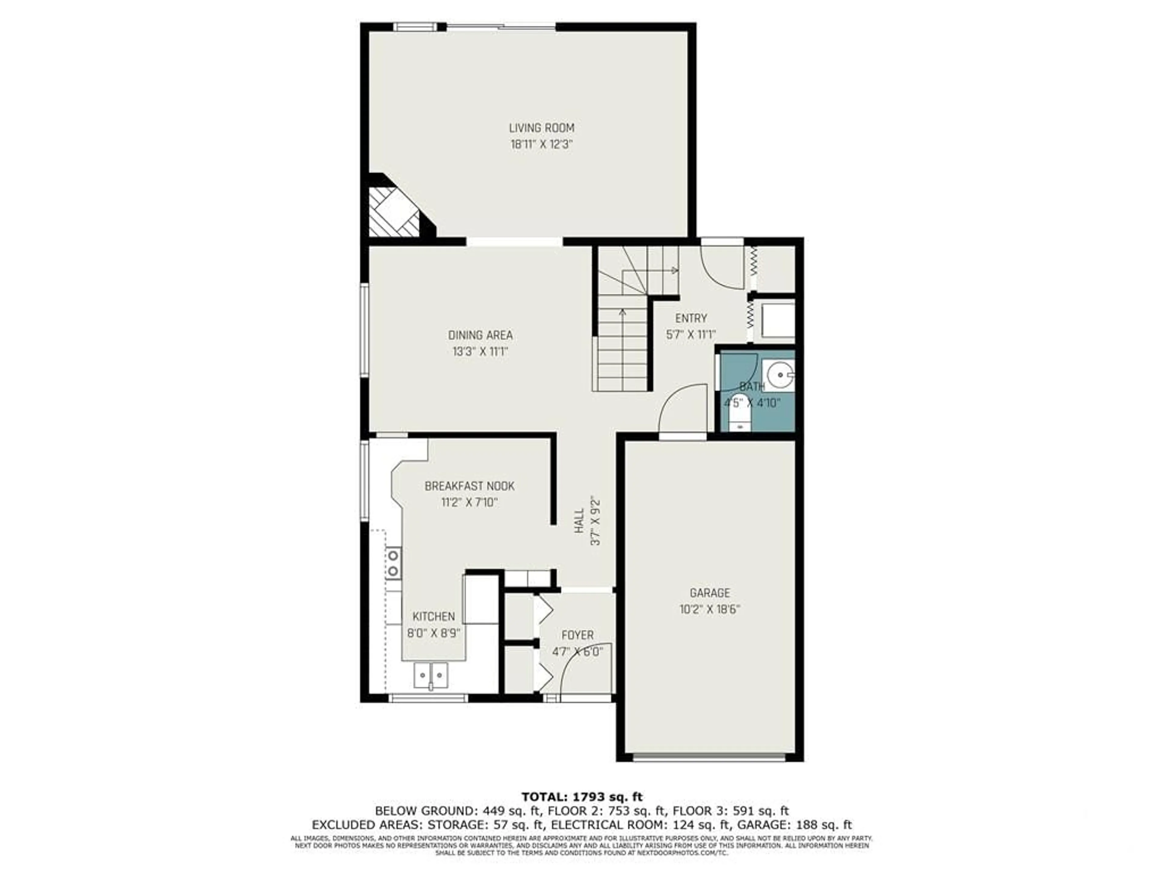 Floor plan for 1072 AVIGNON Crt, Ottawa Ontario K1C 2R2