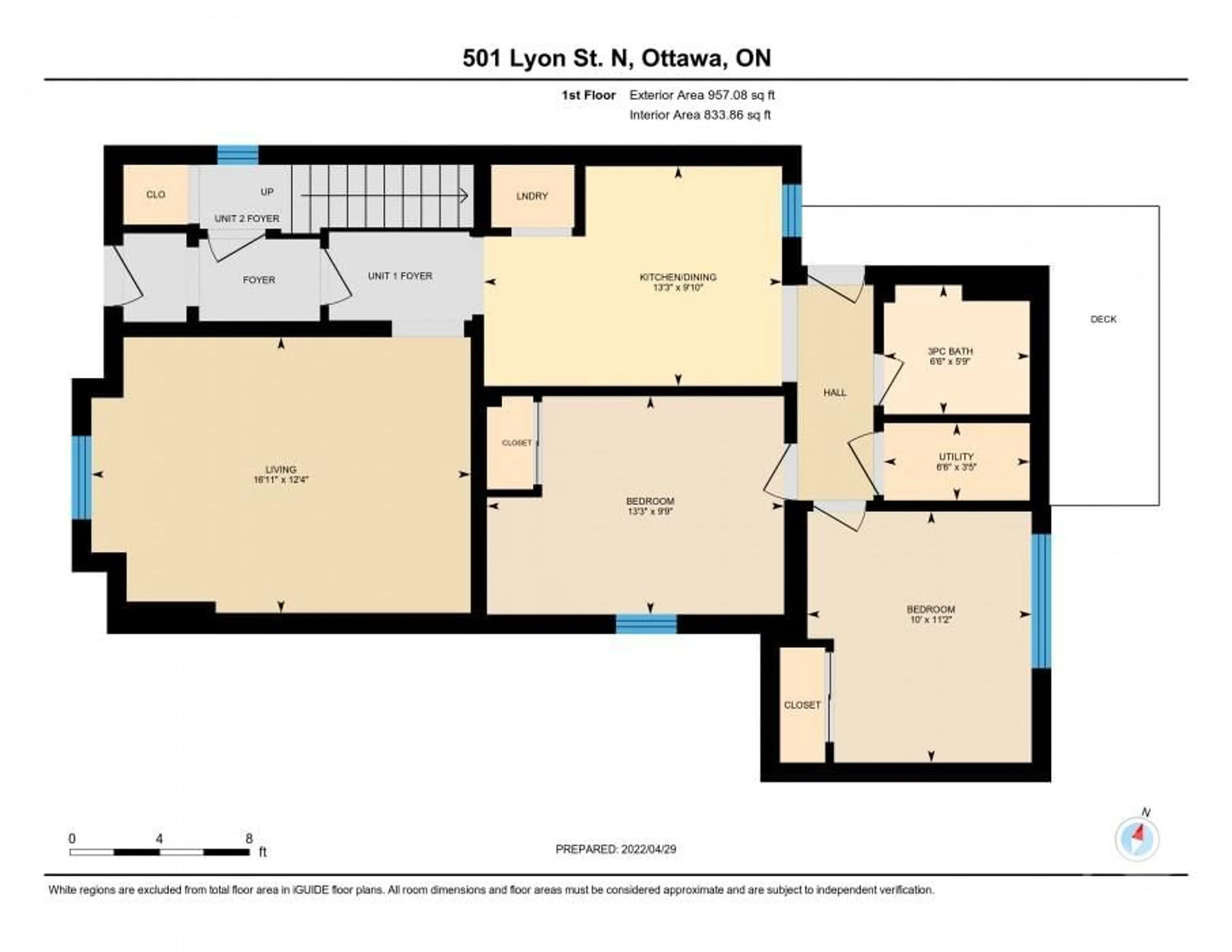 Floor plan for 501 LYON St, Ottawa Ontario K1R 5X6