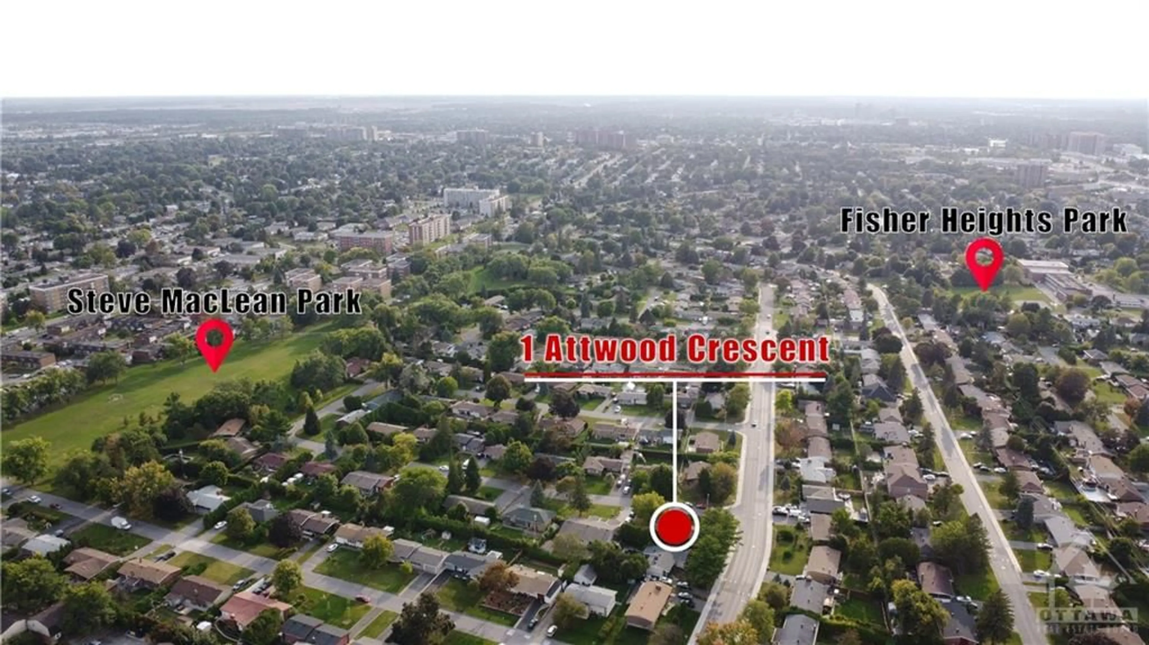 Street view for 1 ATTWOOD Cres, Ottawa Ontario K2E 5B1