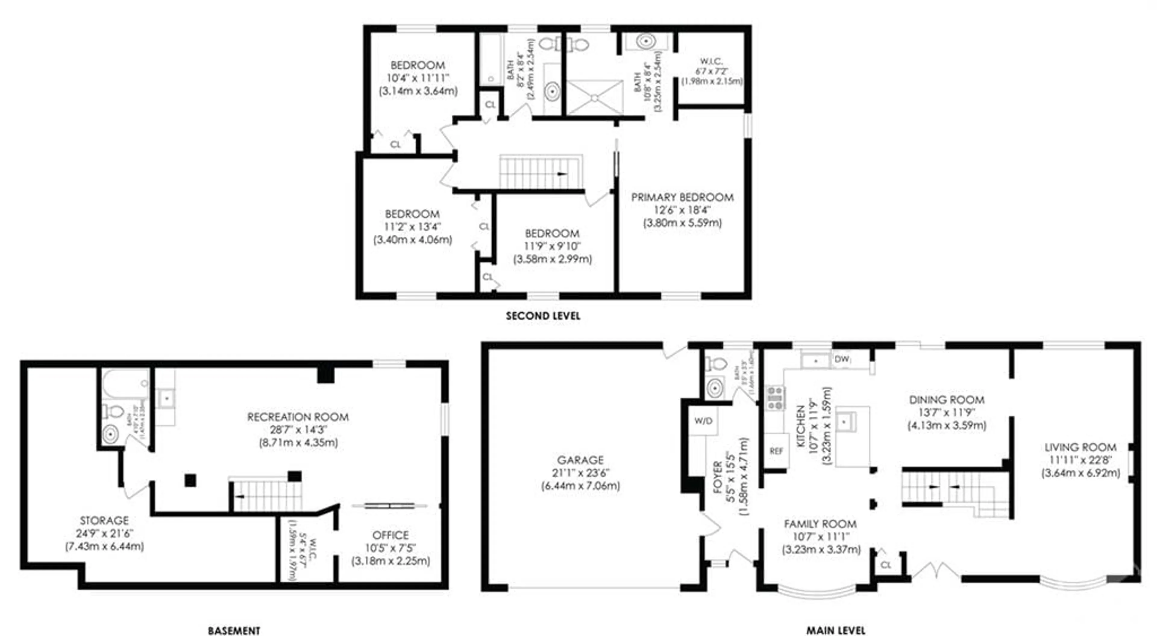 Floor plan for 29 ROBERTA Cres, Ottawa Ontario K2J 1G5