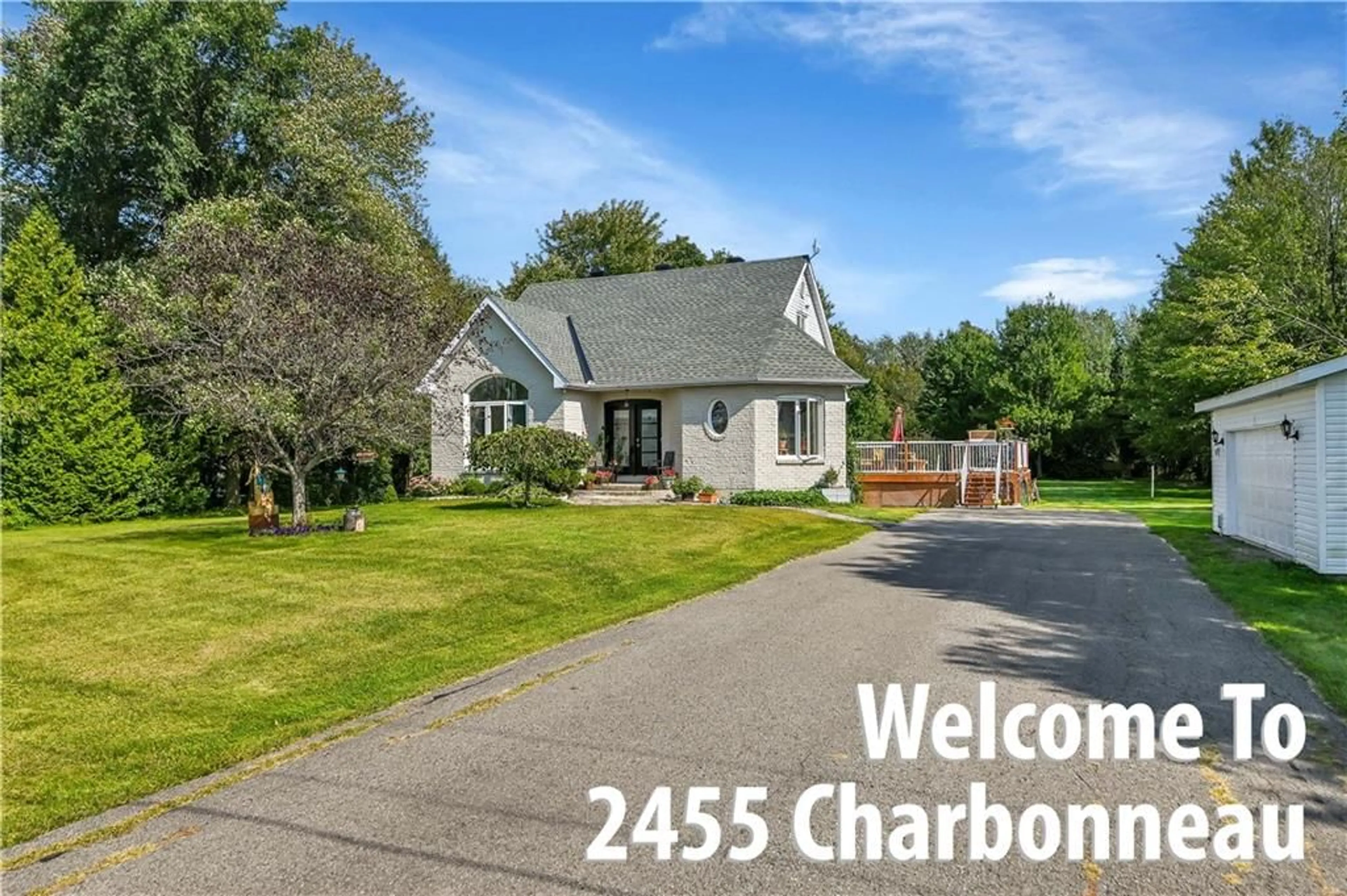 Frontside or backside of a home, the street view for 2455 CHARBONNEAU Rd, L'Orignal Ontario K0B 1K0