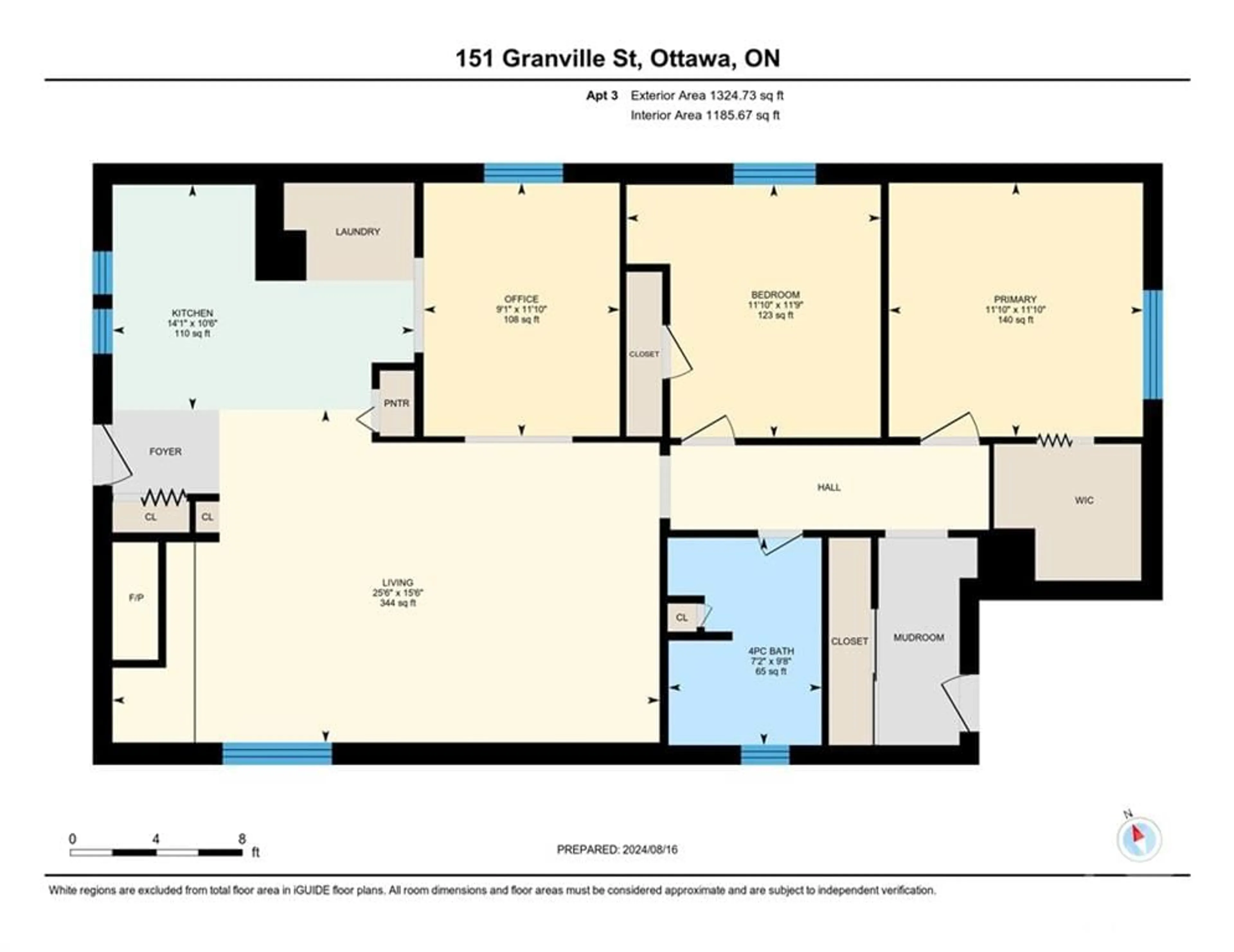 Floor plan for 151 GRANVILLE St, Ottawa Ontario K1L 6Y3