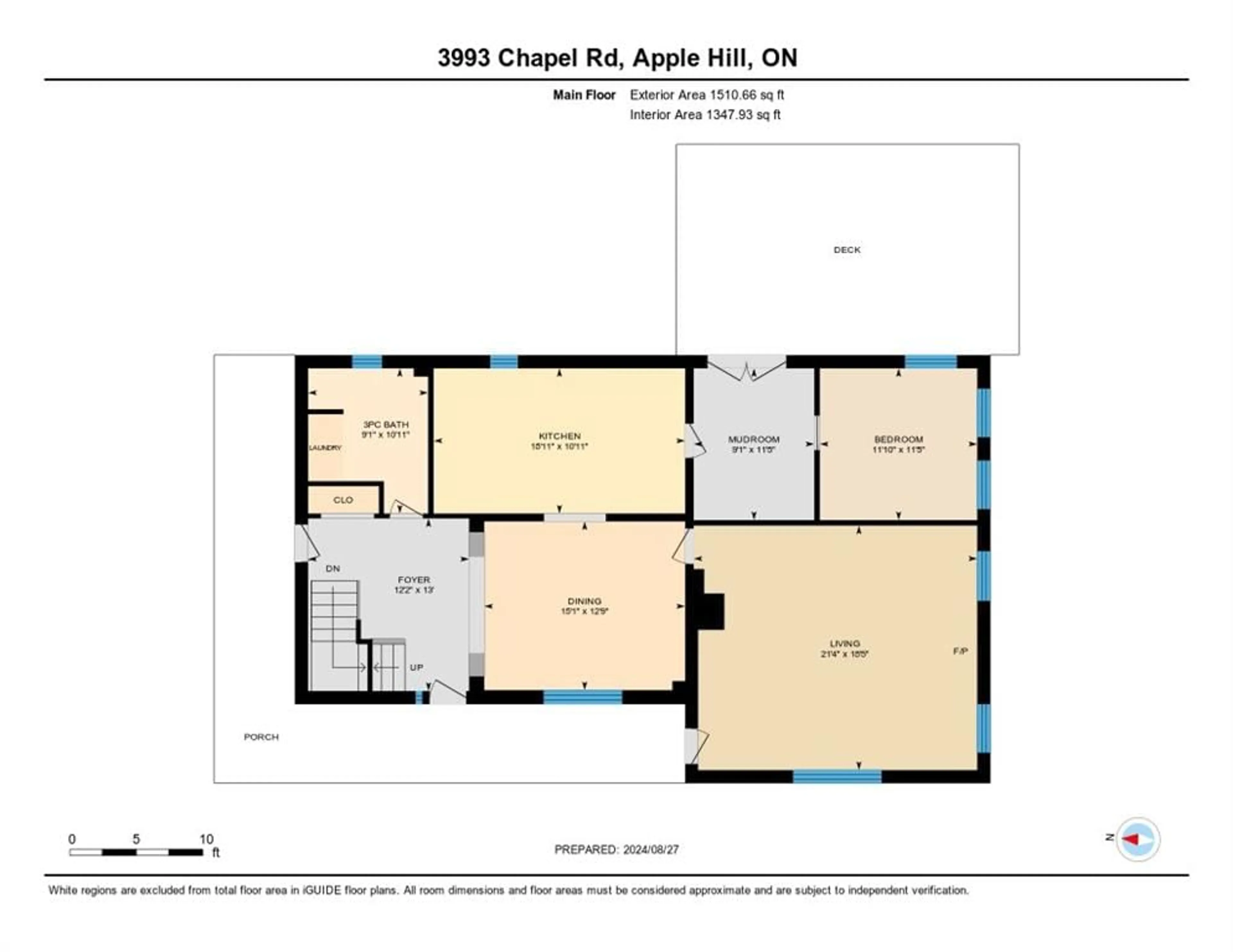 Floor plan for 3993 CHAPEL Rd, Apple Hill Ontario K0C 1B0