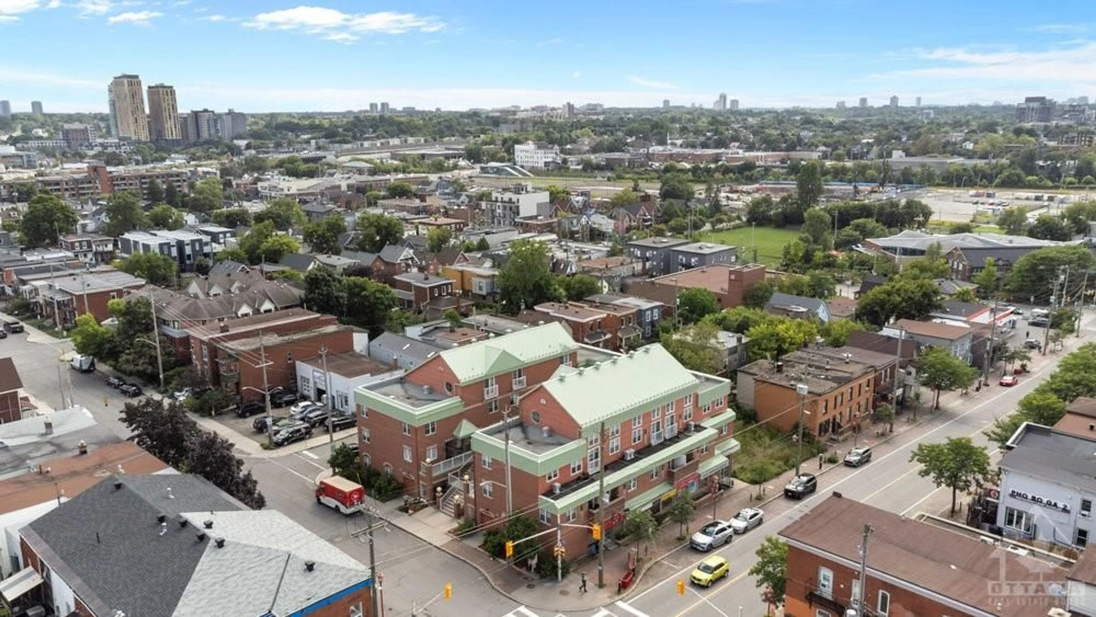 A pic from exterior of the house or condo, the view of city buildings for 130 ROCHESTER St #8, Ottawa Ontario K1R 0A3