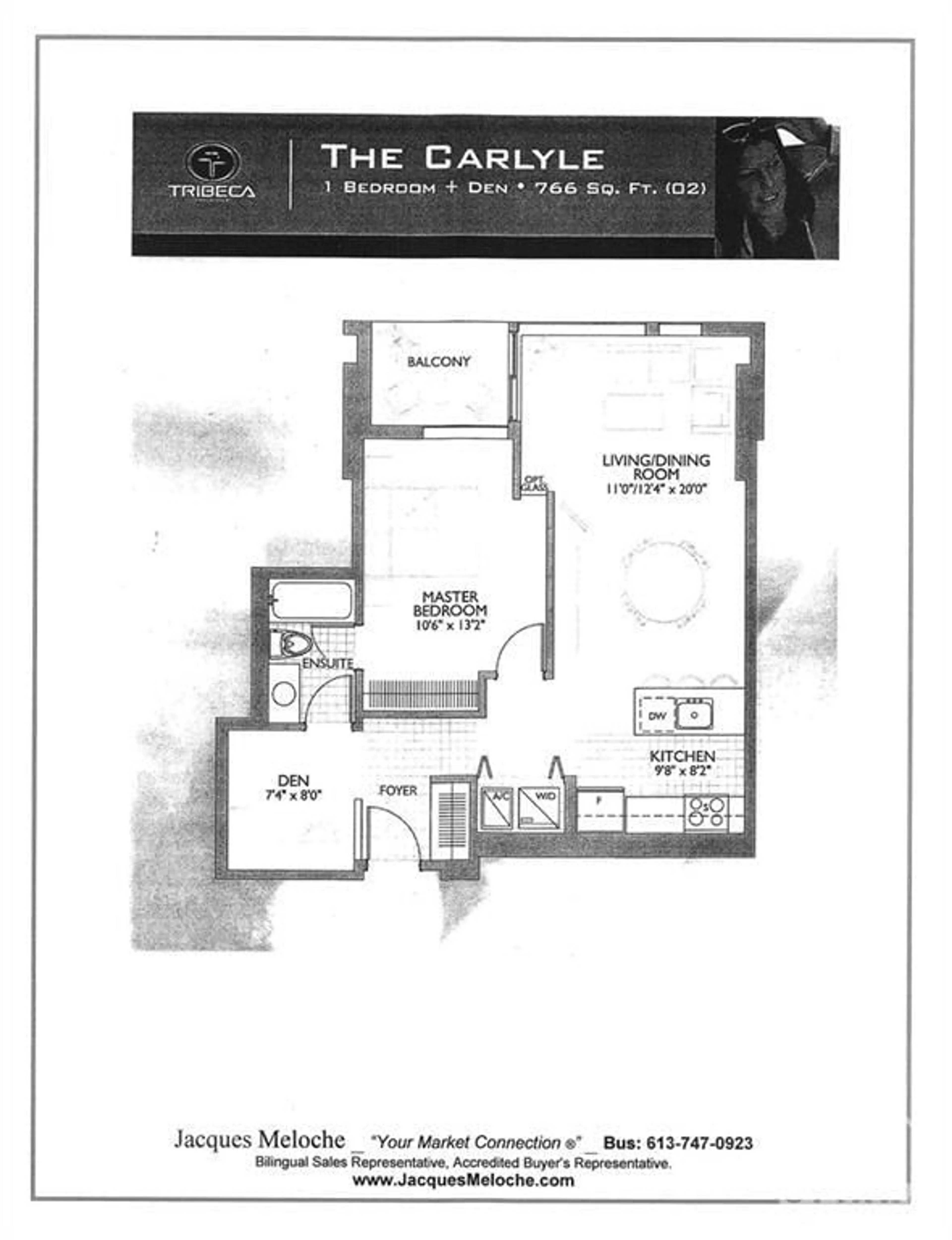 Floor plan for 179 METCALFE St #2302, Ottawa Ontario K2P 0W1