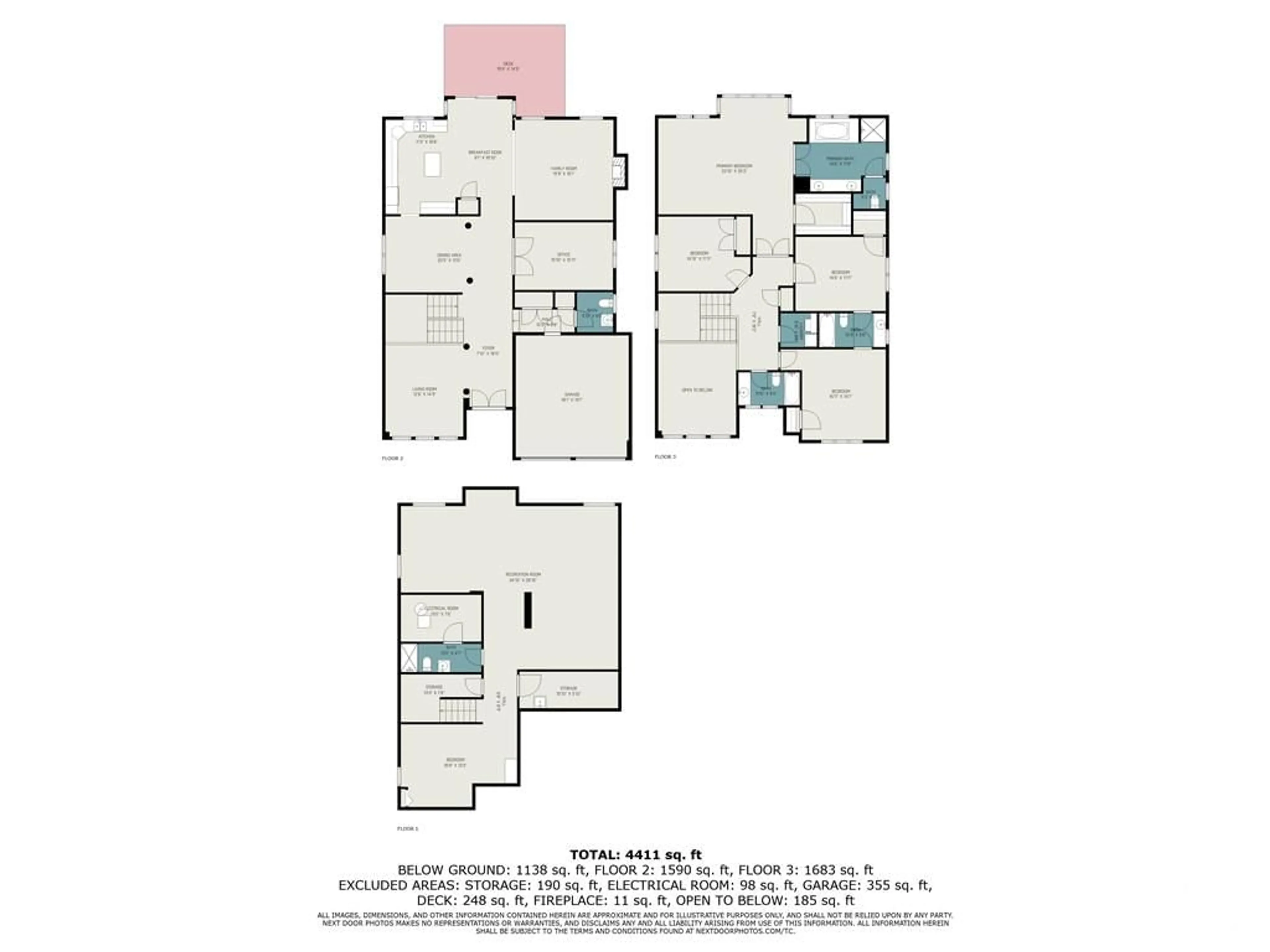 Floor plan for 346 BLACKLEAF Dr, Ottawa Ontario K2J 0E9