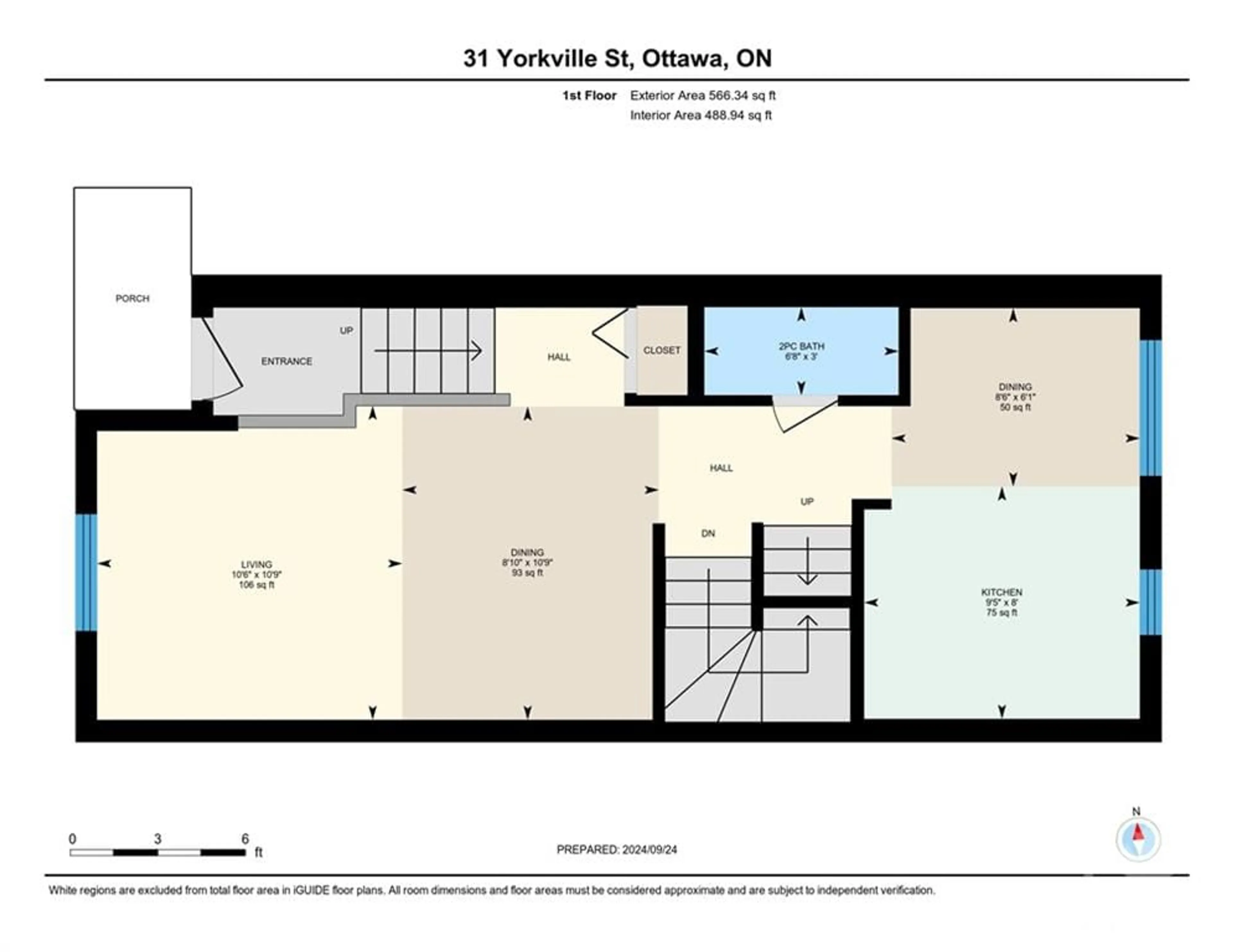 Floor plan for 31 YORKVILLE St, Ottawa Ontario K2C 4B5