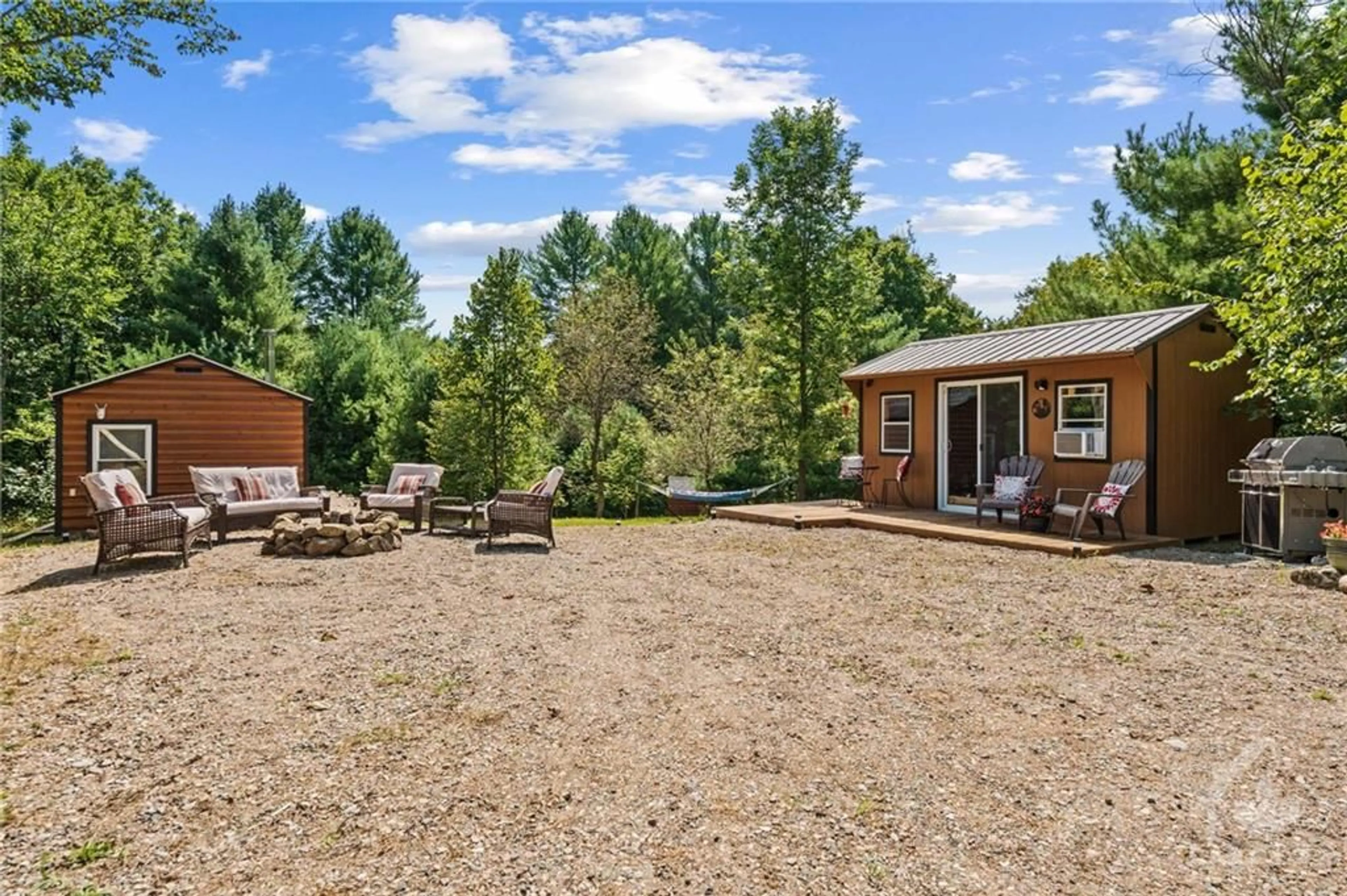 Patio, the fenced backyard for 1161 RICHMOND Rd, Parham Ontario K0H 2K0