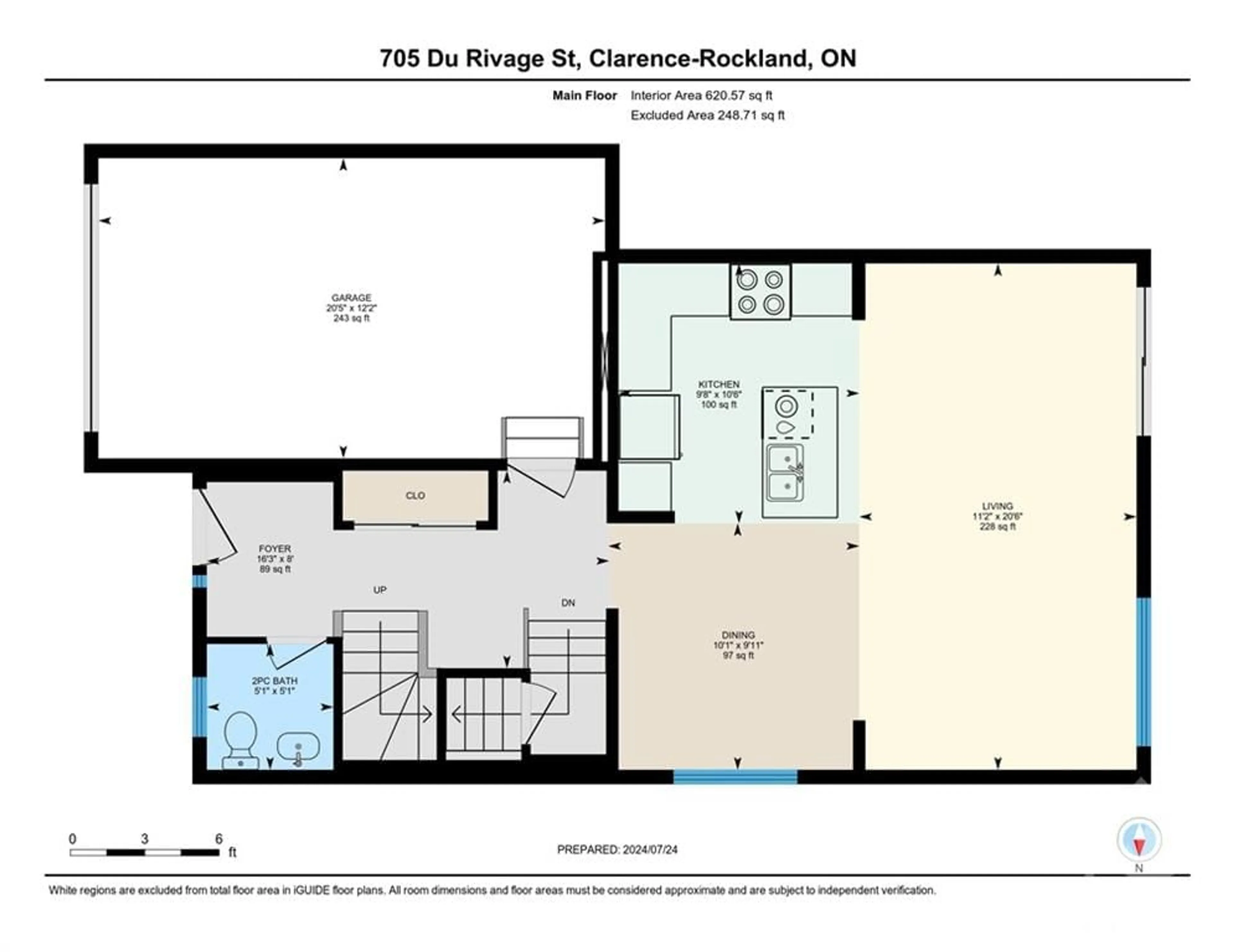 Floor plan for 705 DU RIVAGE St, Rockland Ontario K4K 0K1