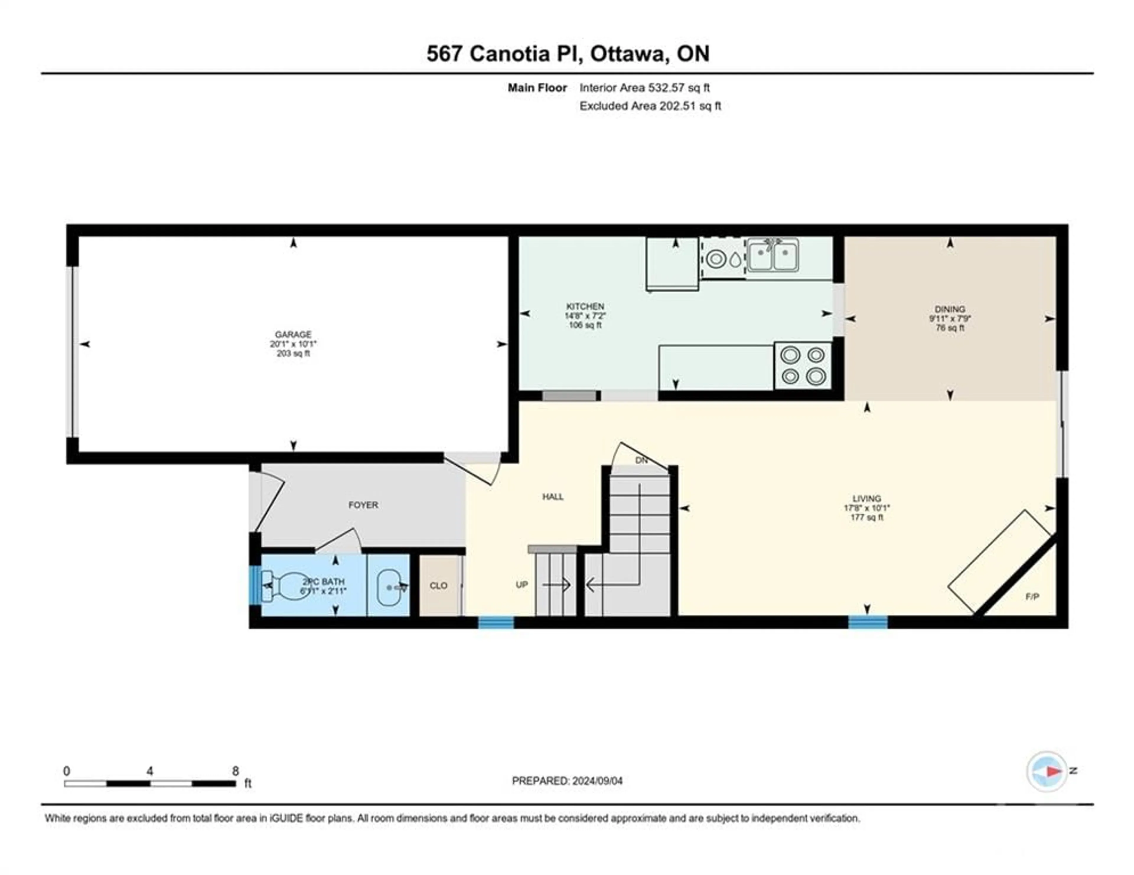 Floor plan for 567 CANOTIA Pl, Ottawa Ontario K4A 2H5