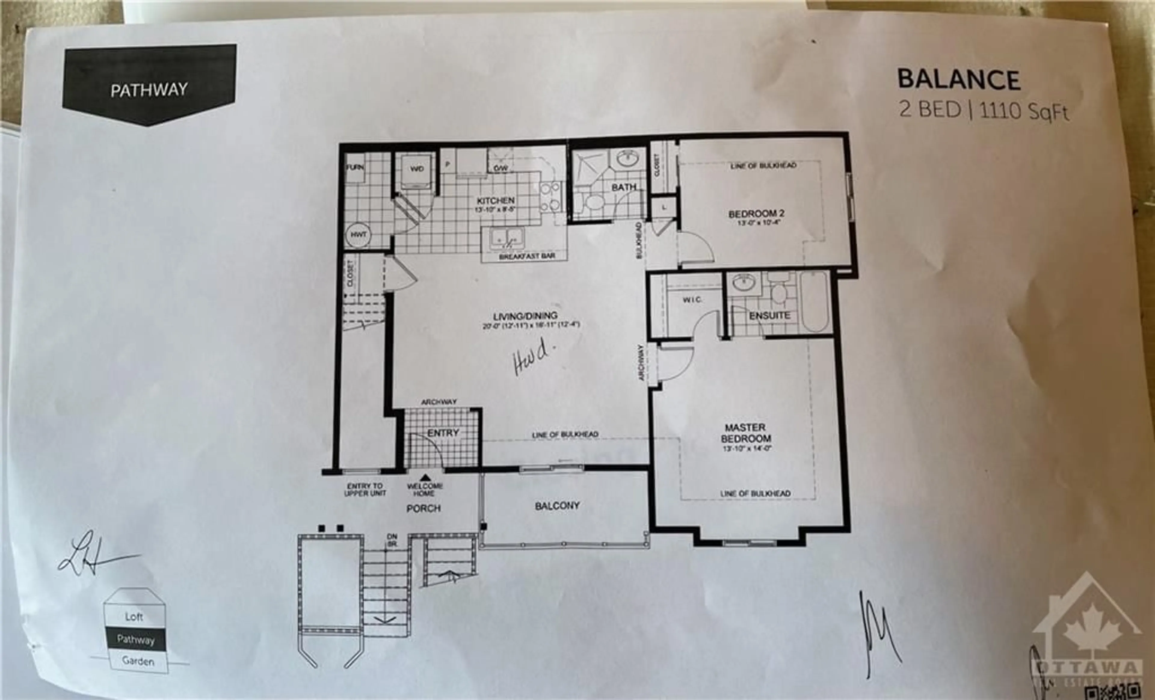 Floor plan for 288 BIG SKY Pvt, Ottawa Ontario K1T 0M8