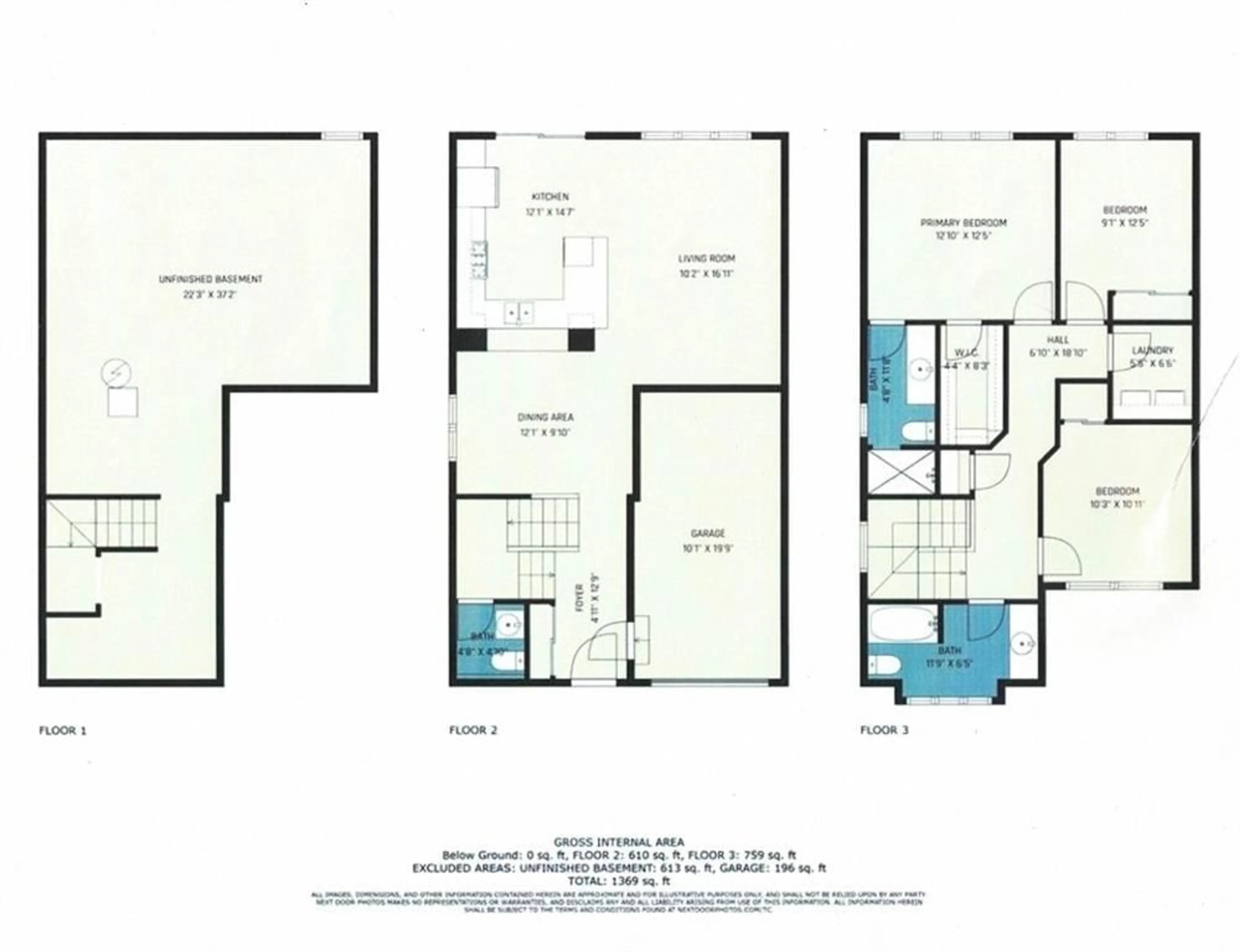 Floor plan for 351 SWEET GRASS Cir, Barrhaven Ontario K2J 5W9