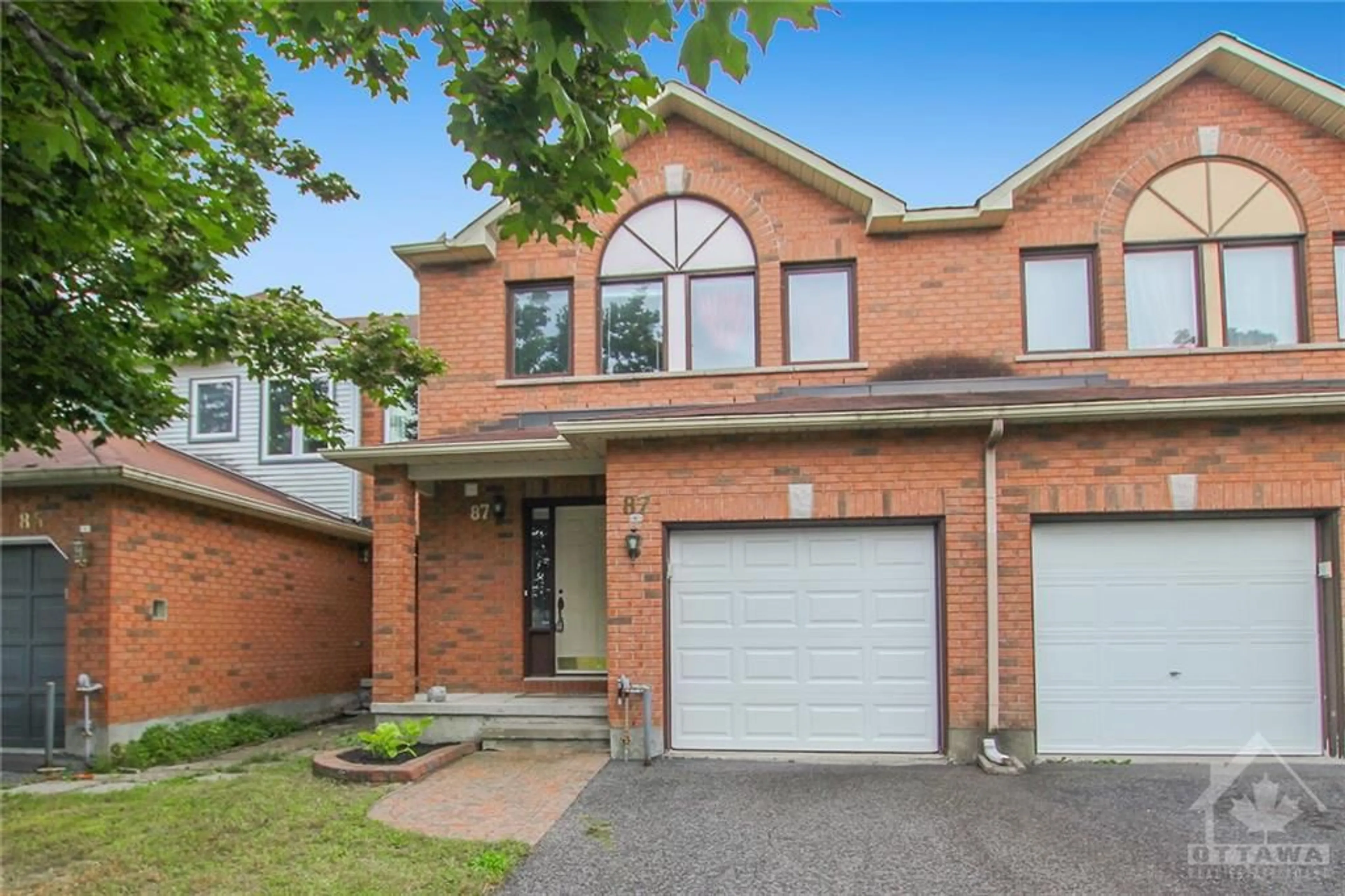 Home with brick exterior material for 87 GRENADIER Way, Ottawa Ontario K2J 4L4