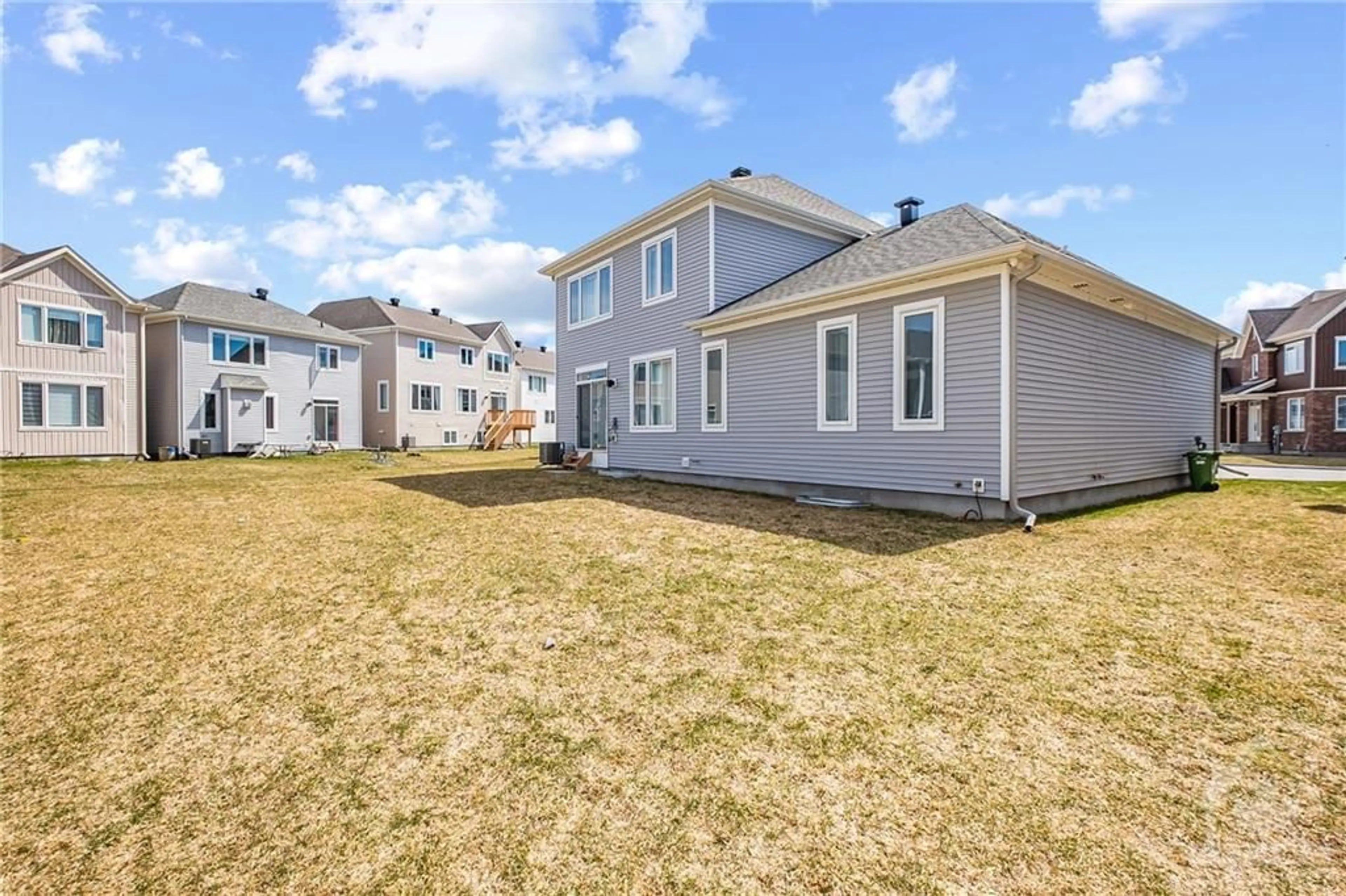 Frontside or backside of a home, the fenced backyard for 79 MONTOLOGY Way, Ottawa Ontario K2J 6X1