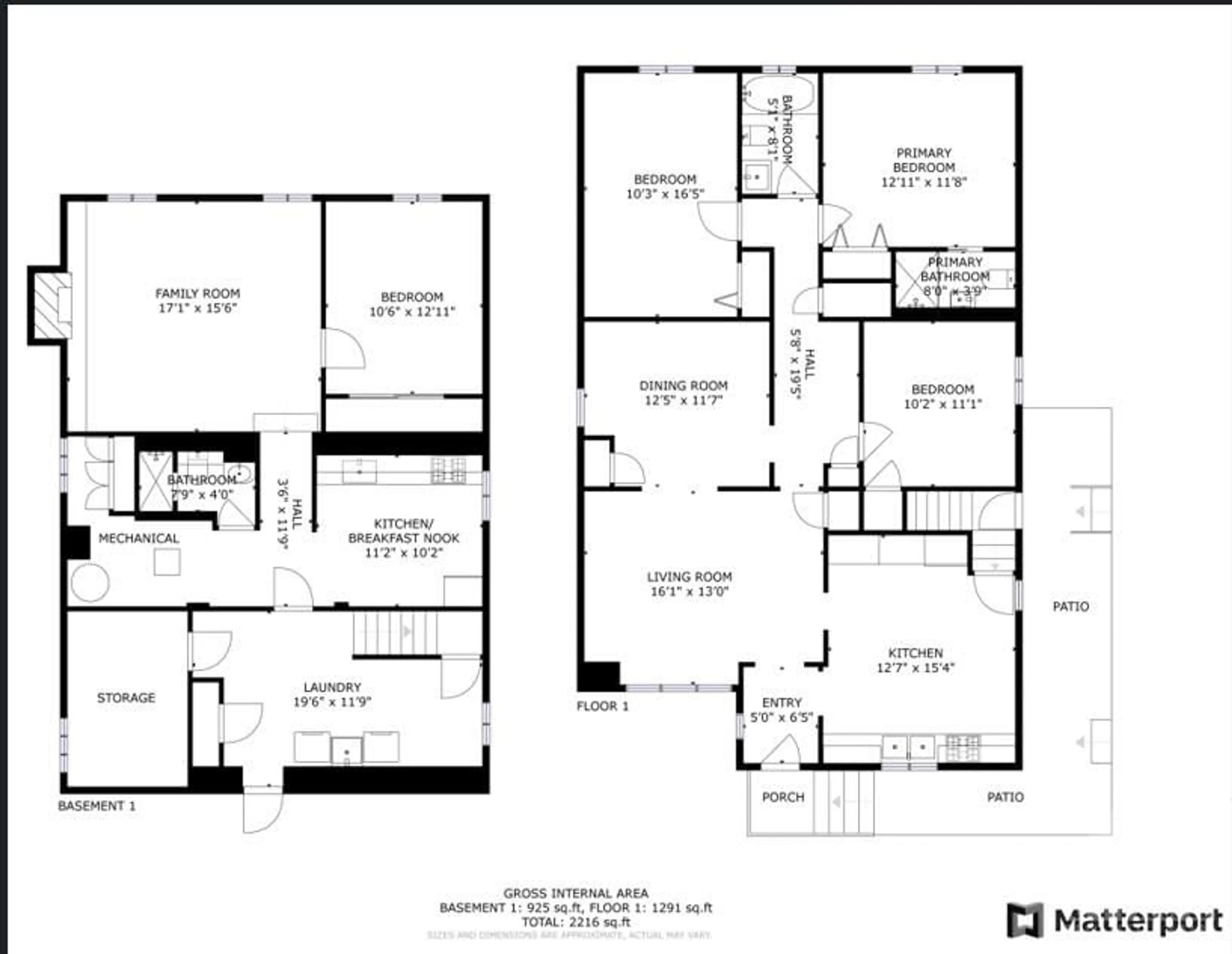 Floor plan for 434 HILSON Ave, Ottawa Ontario K1Z 6C3