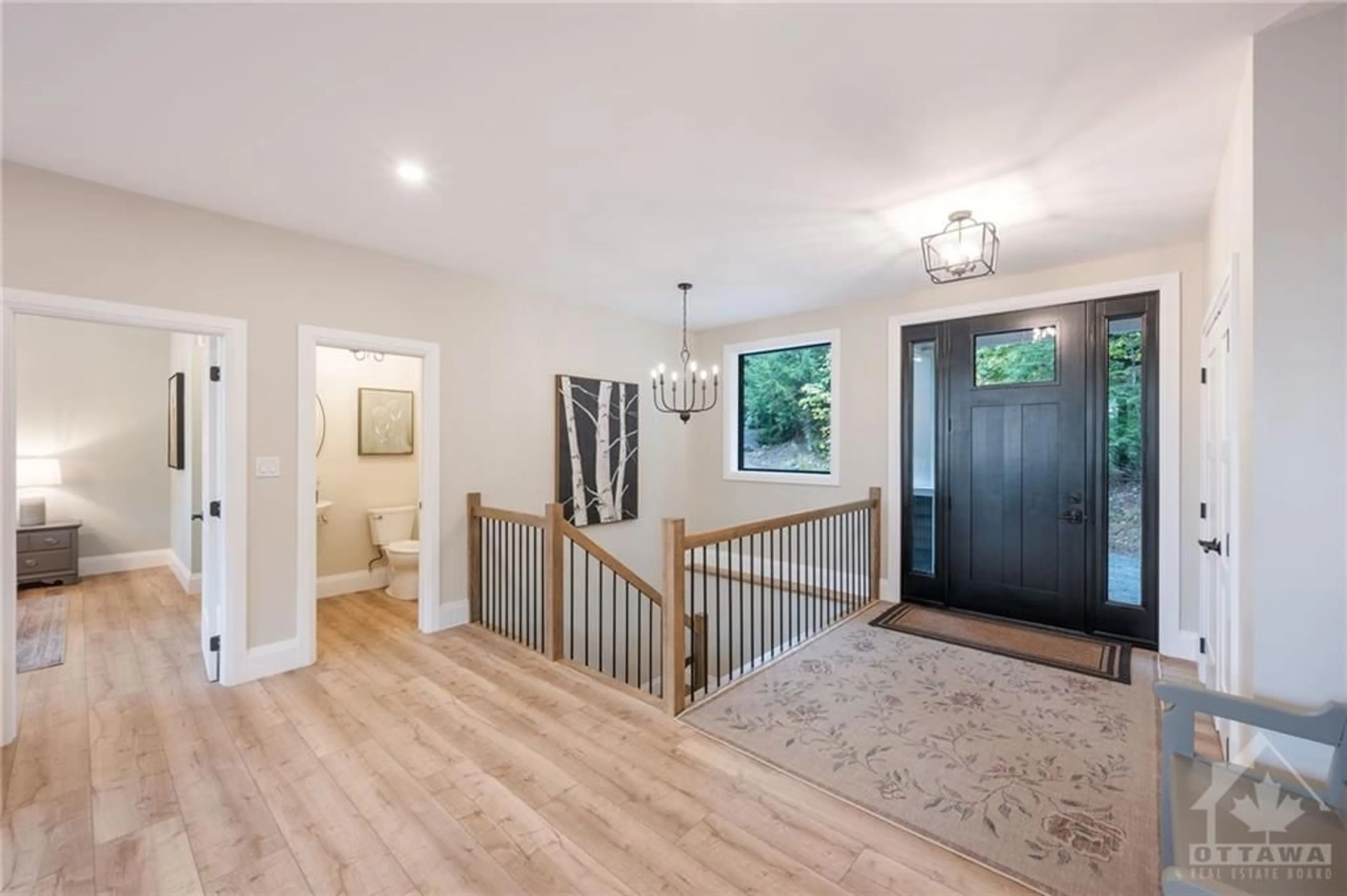 Indoor entryway, wood floors for 814 LAKEWOODS Dr, Barry's Bay Ontario K0J 1B0