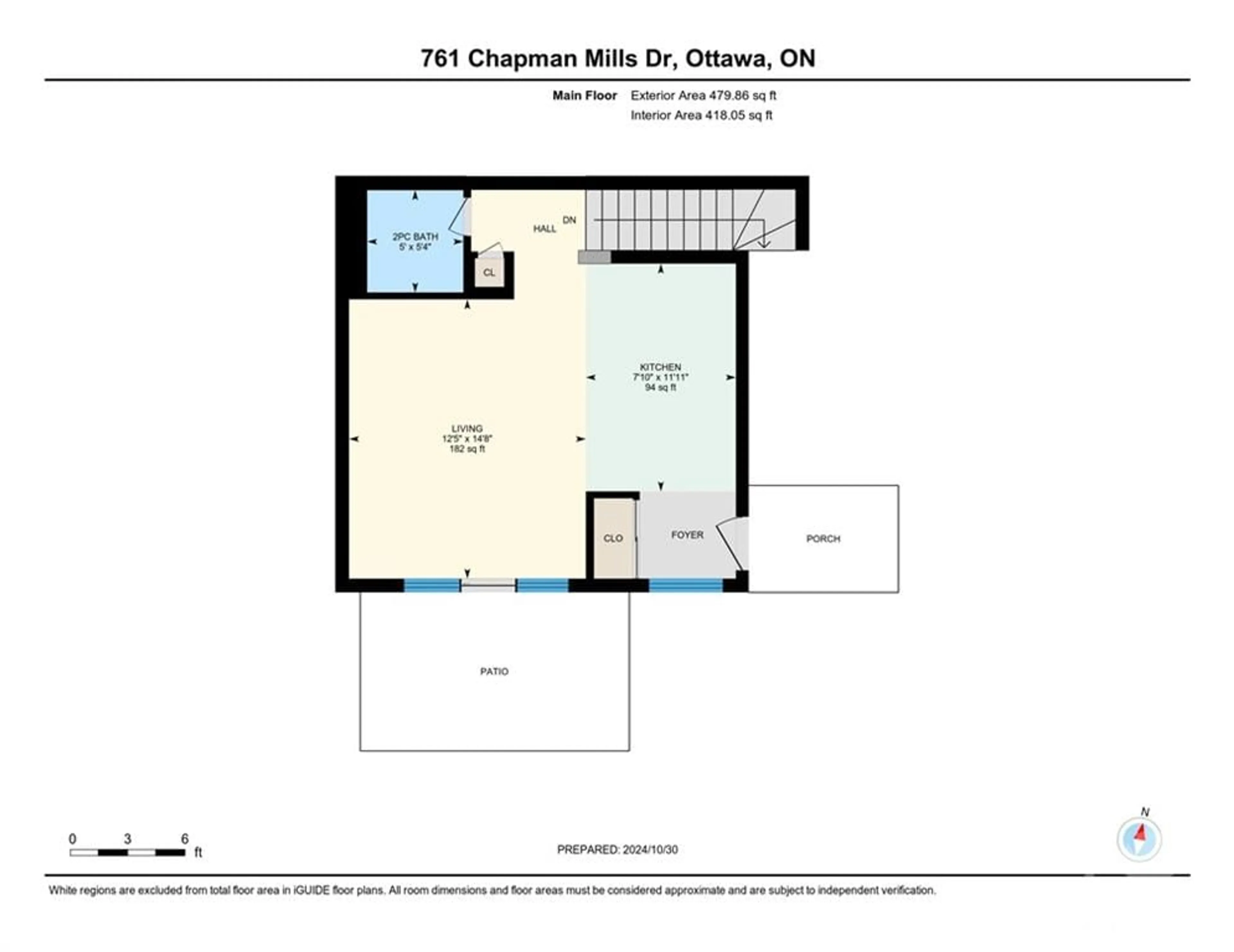 Floor plan for 761 CHAPMAN MILLS Dr, Nepean Ontario K2J 1X1