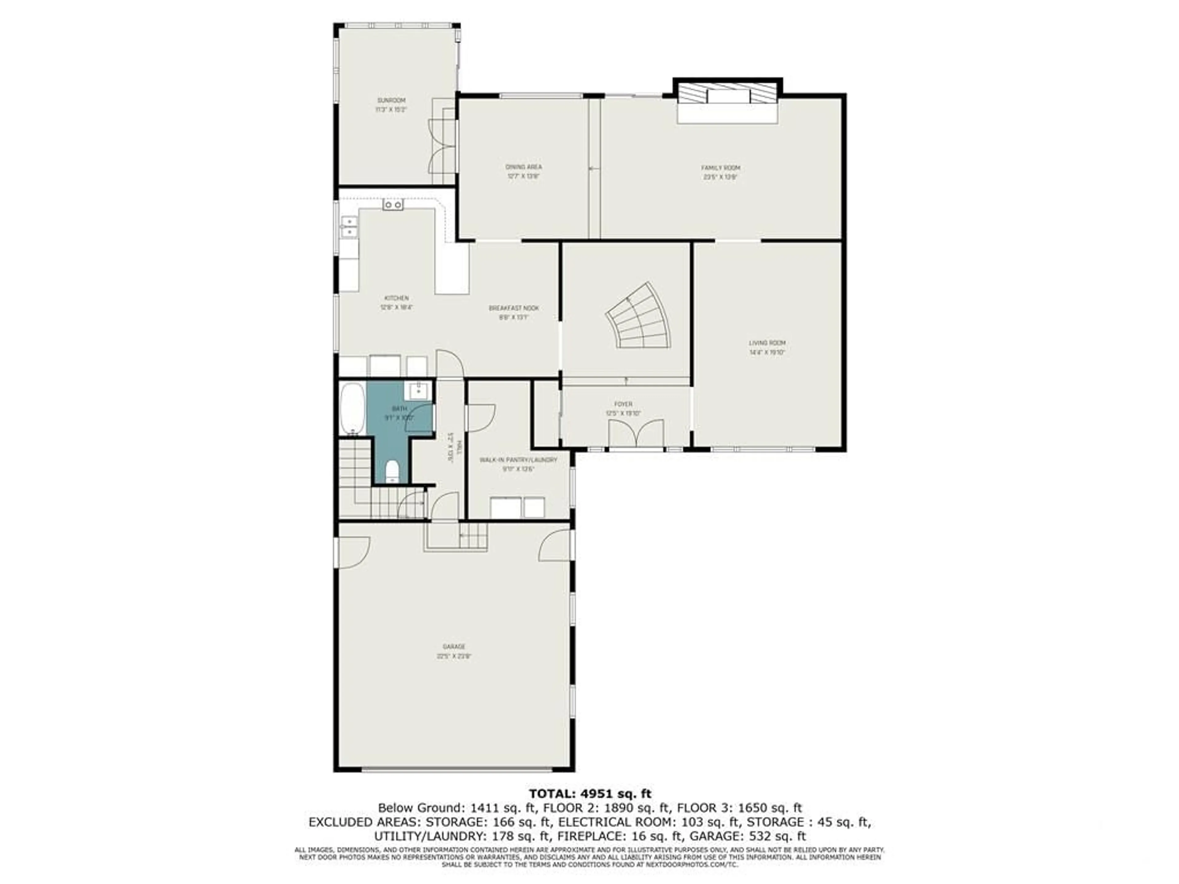 Floor plan for 1444 NORMANDY Cres, Ottawa Ontario K2C 0N6