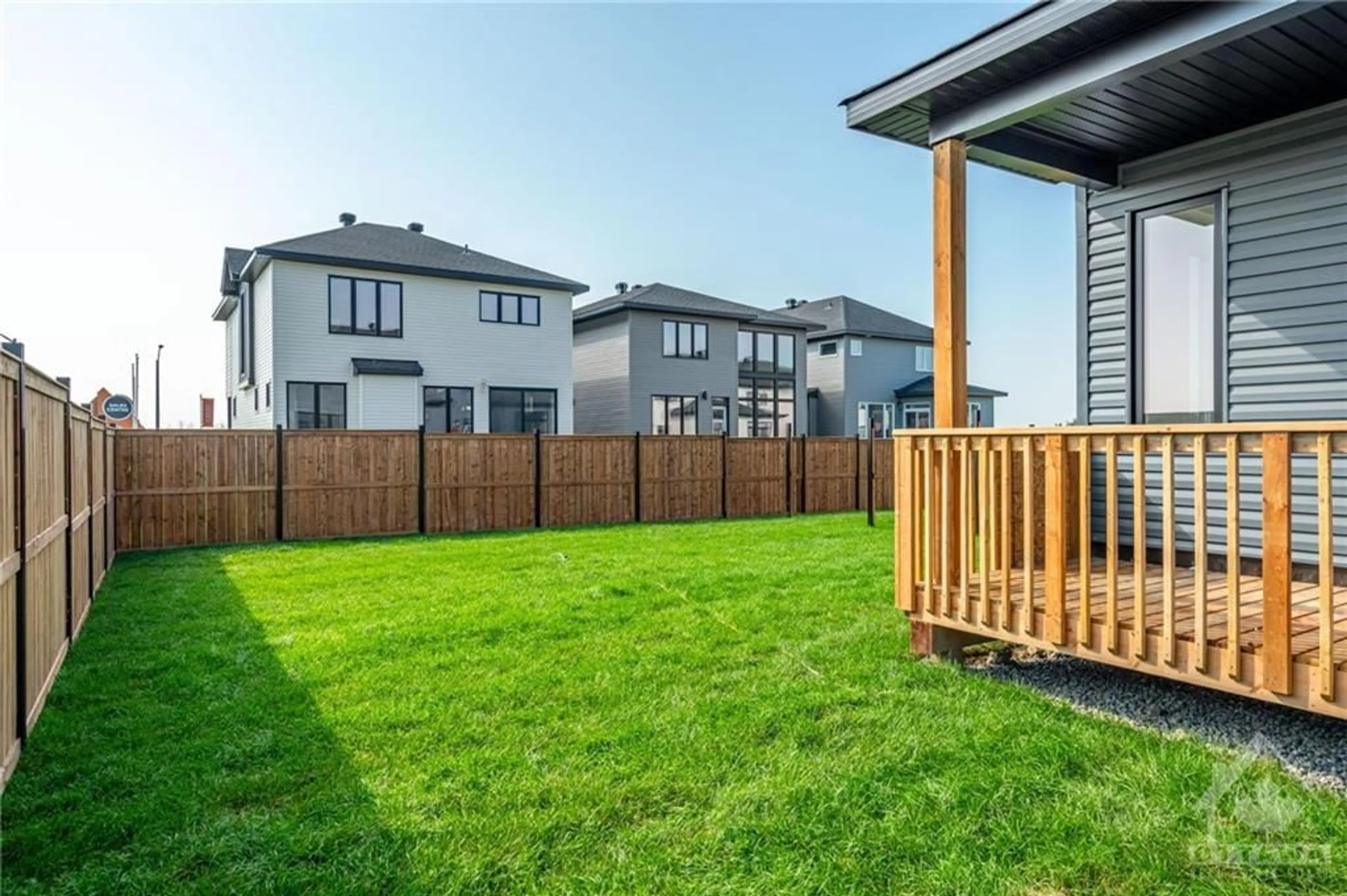 Patio, the fenced backyard for 995 ACOUSTIC Way, Ottawa Ontario K4M 0Y2