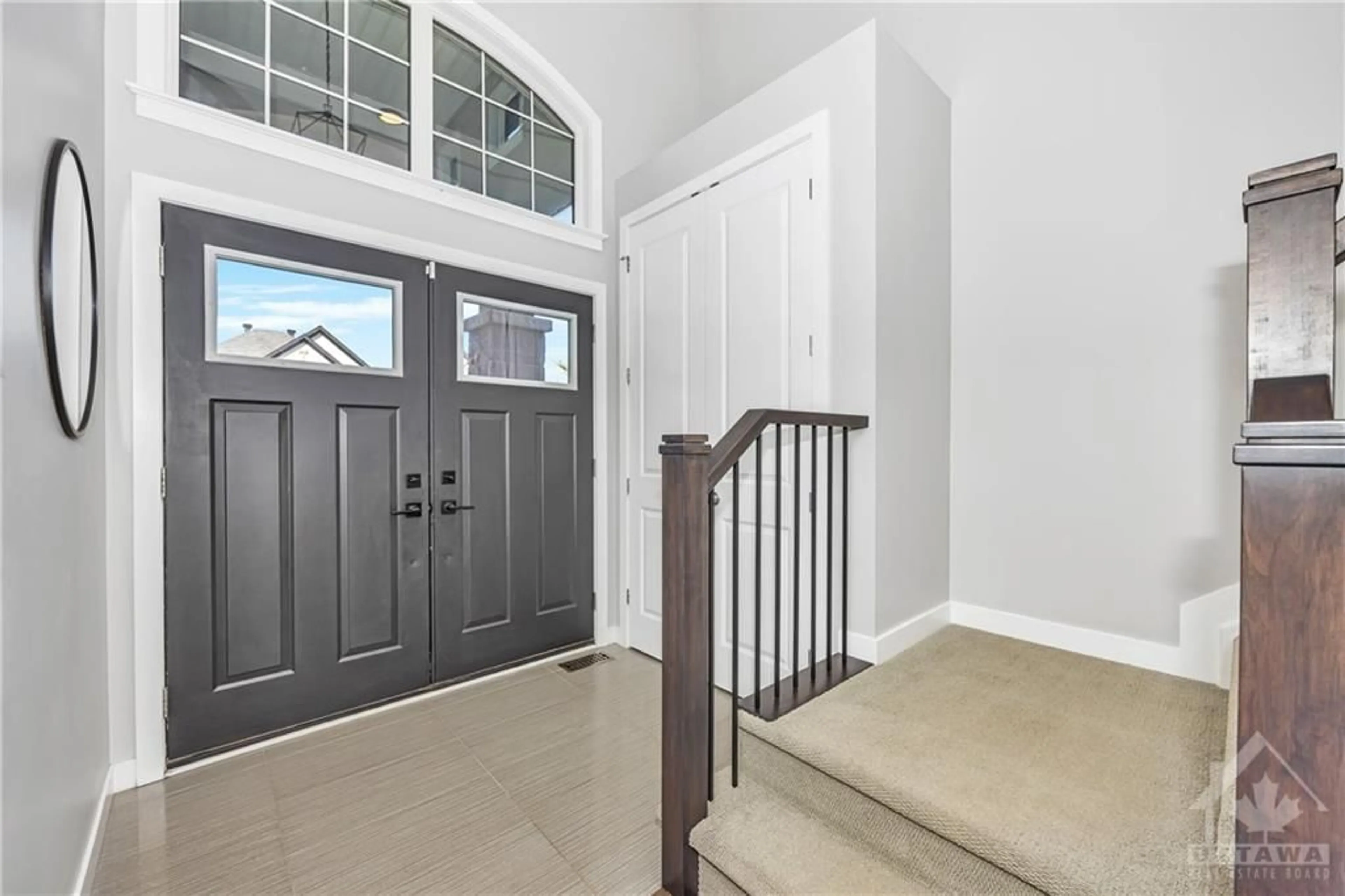 Indoor entryway, wood floors for 404 CAVESSON St, Ottawa Ontario K2V 0A8