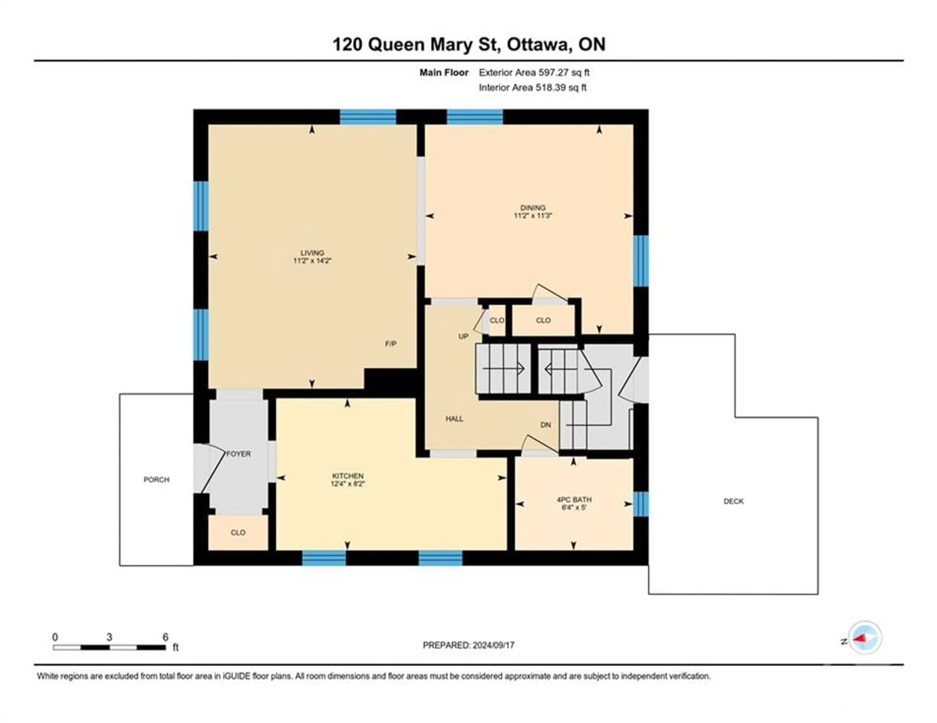 Floor plan for 120 QUEEN MARY St, Ottawa Ontario K1K 1X5