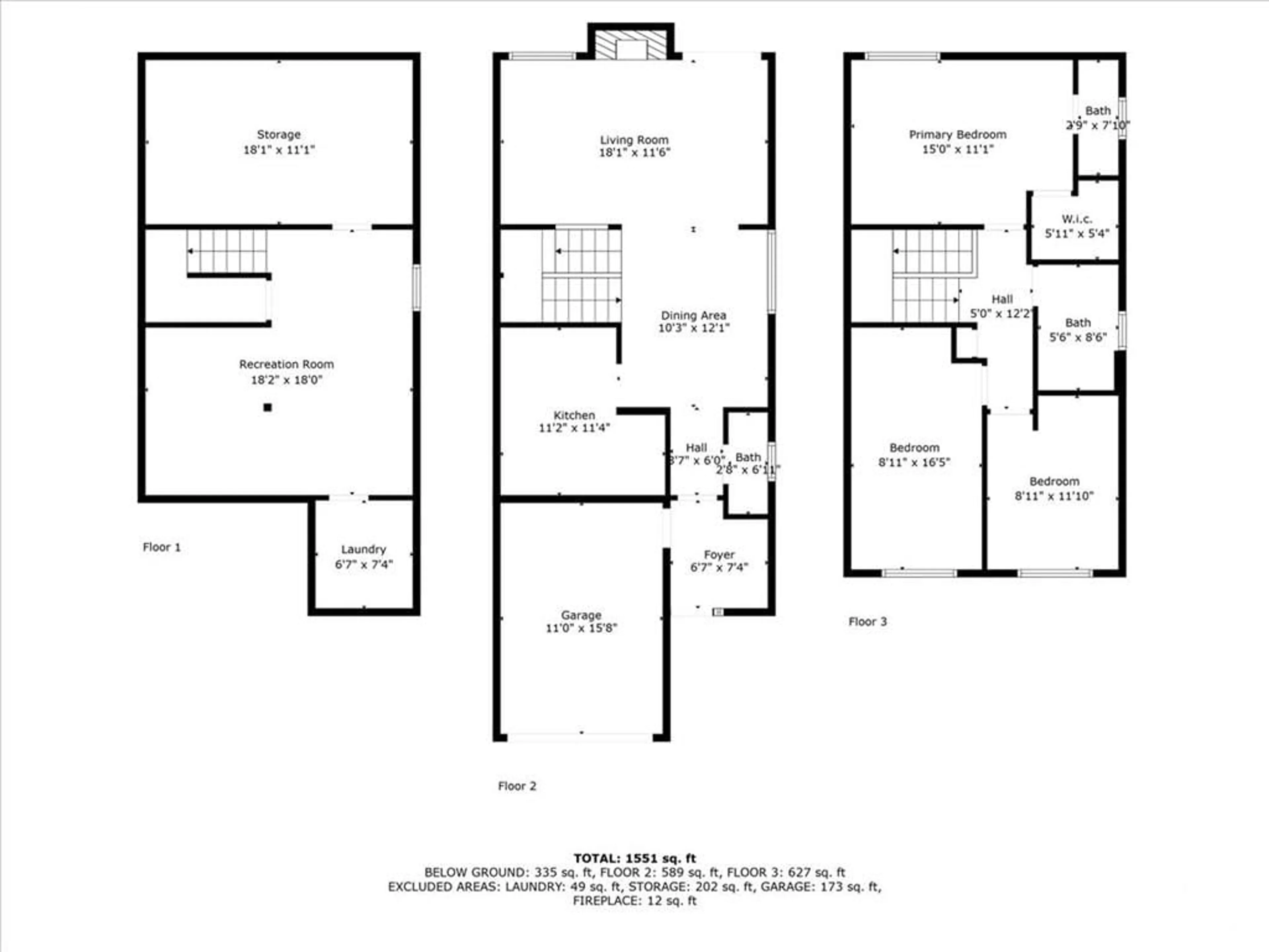 Floor plan for 274 DES VISONS Pl, Ottawa Ontario K1E 2Y7