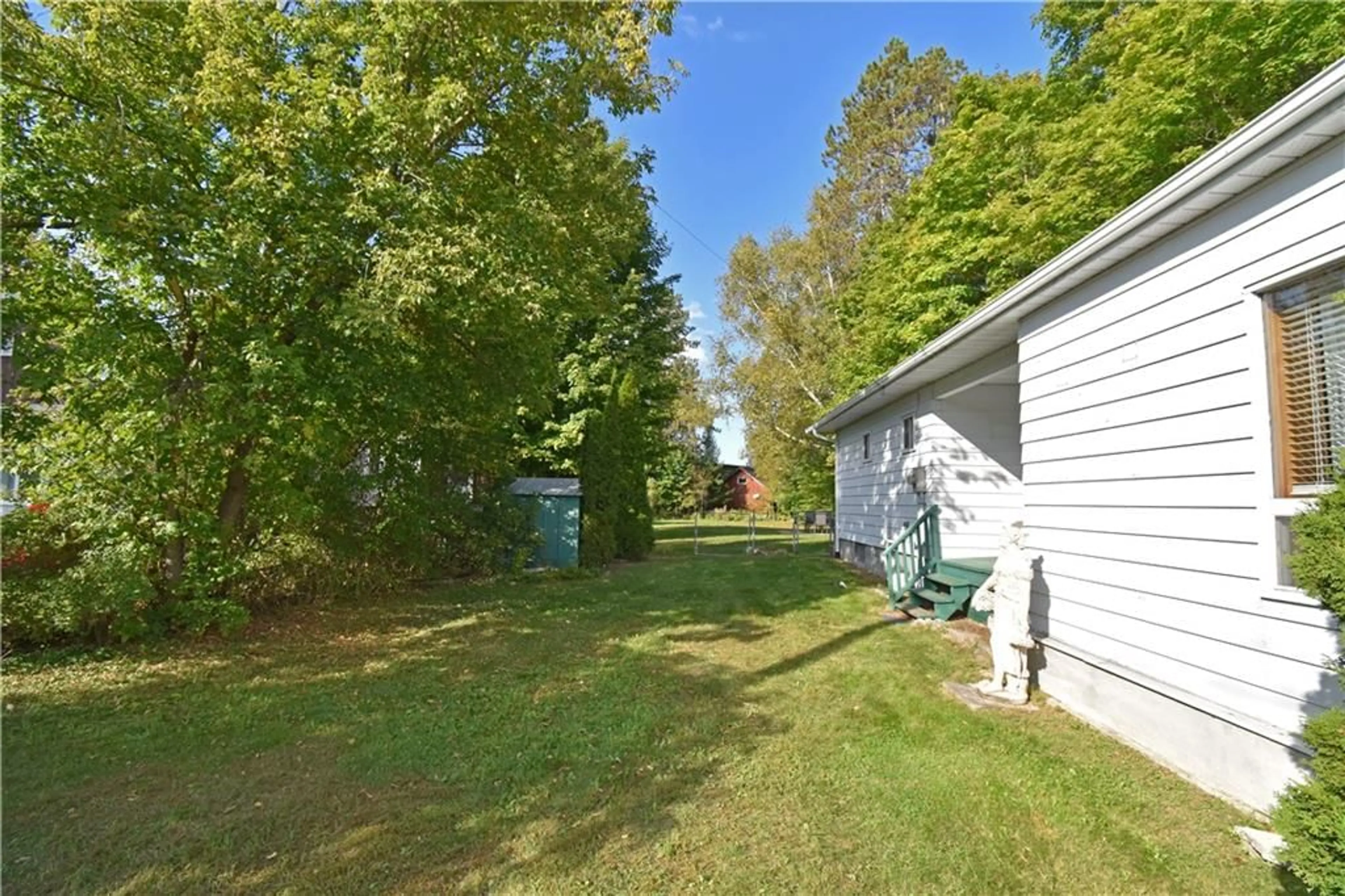 Patio, the fenced backyard for 39287 COMBERMERE Rd, Combermere Ontario K0J 1L0