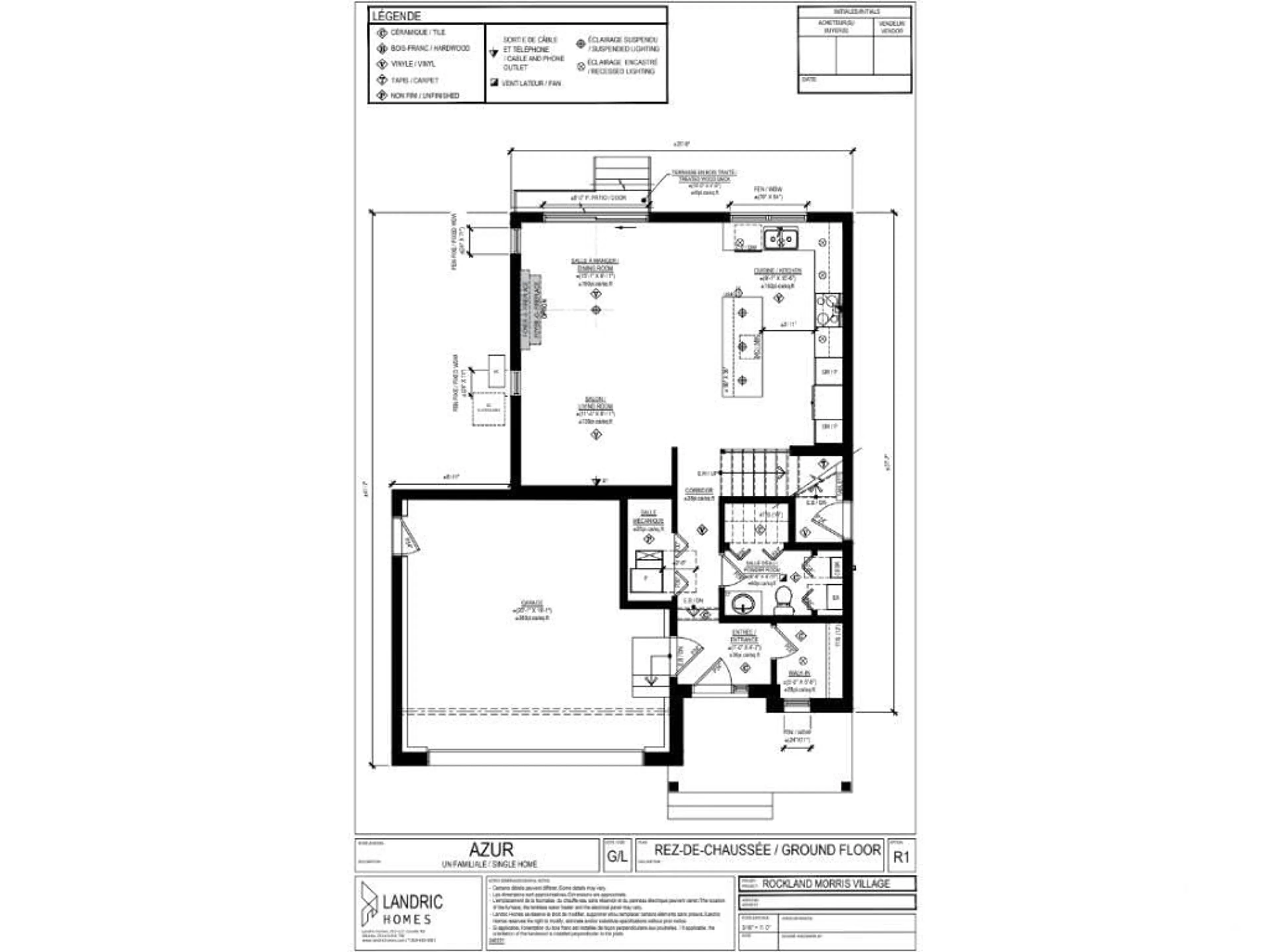 Floor plan for 72 RUTILE St, Rockland Ontario K4K 0M6