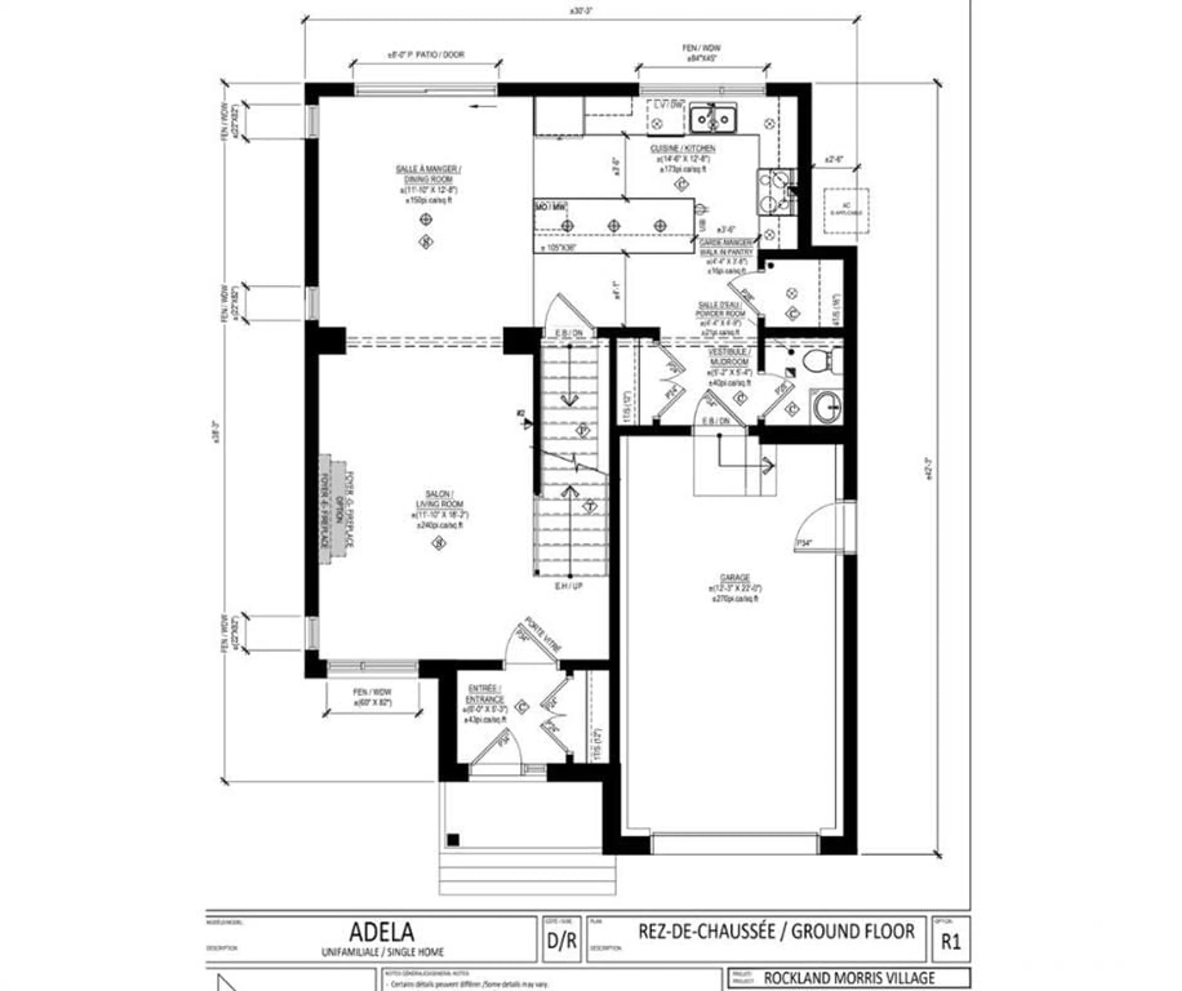 Floor plan for 19 RUTILE St, Rockland Ontario K4K 0M6