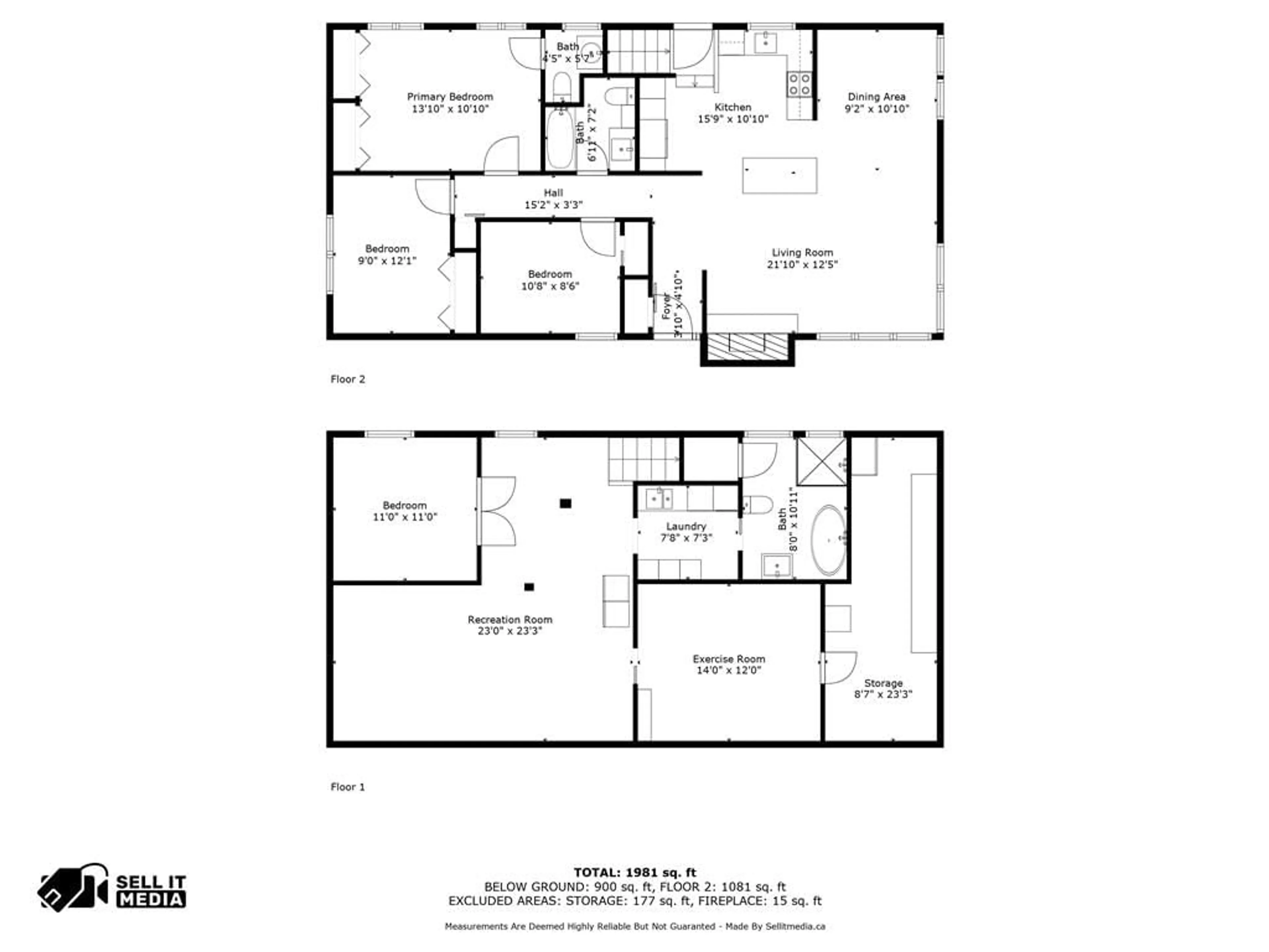 Floor plan for 4 ABERFELDY St, Ottawa Ontario K2H 6H5