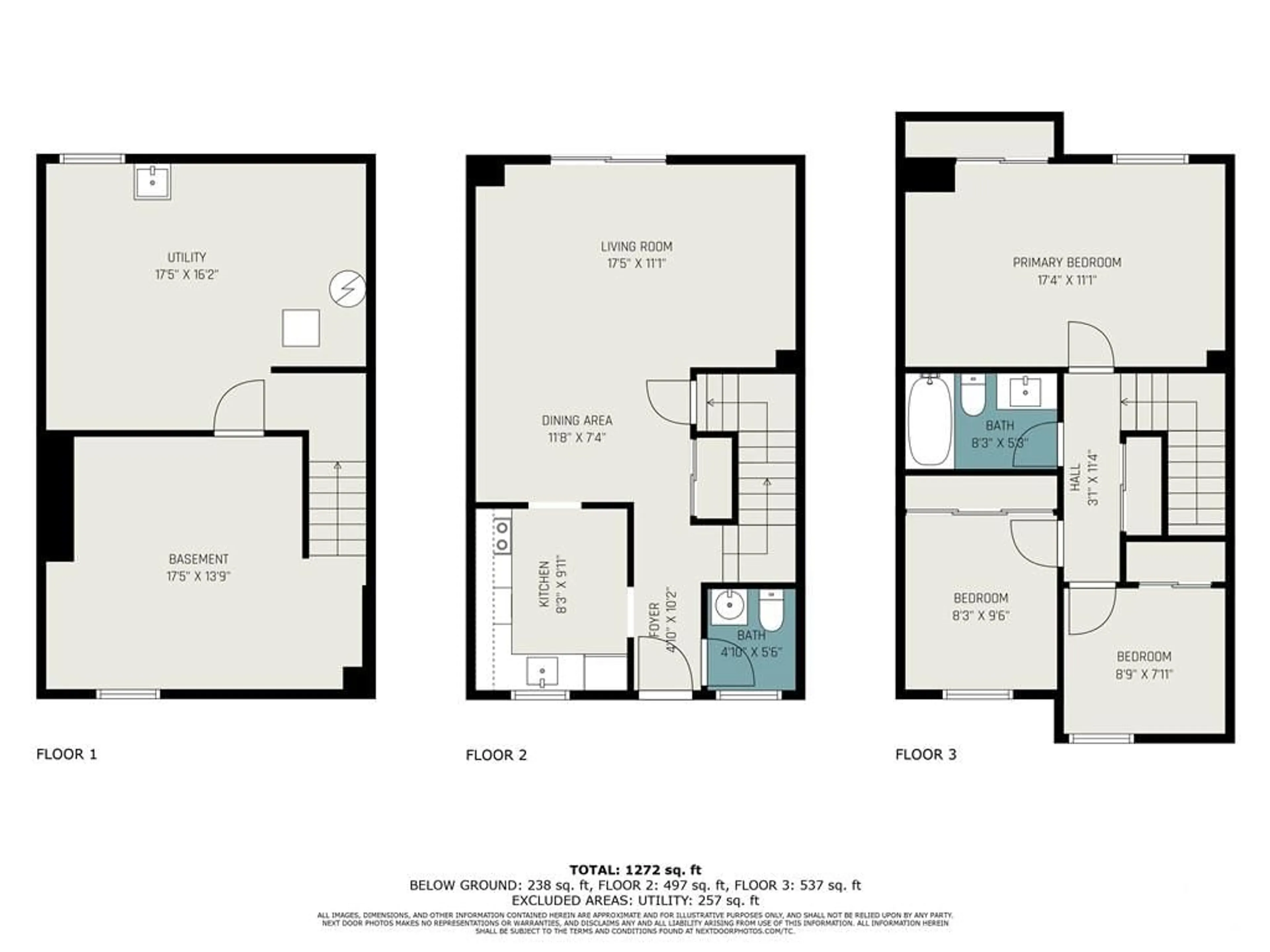 Floor plan for 1444 FOXWELL ST St, Ottawa Ontario K1B 5J4