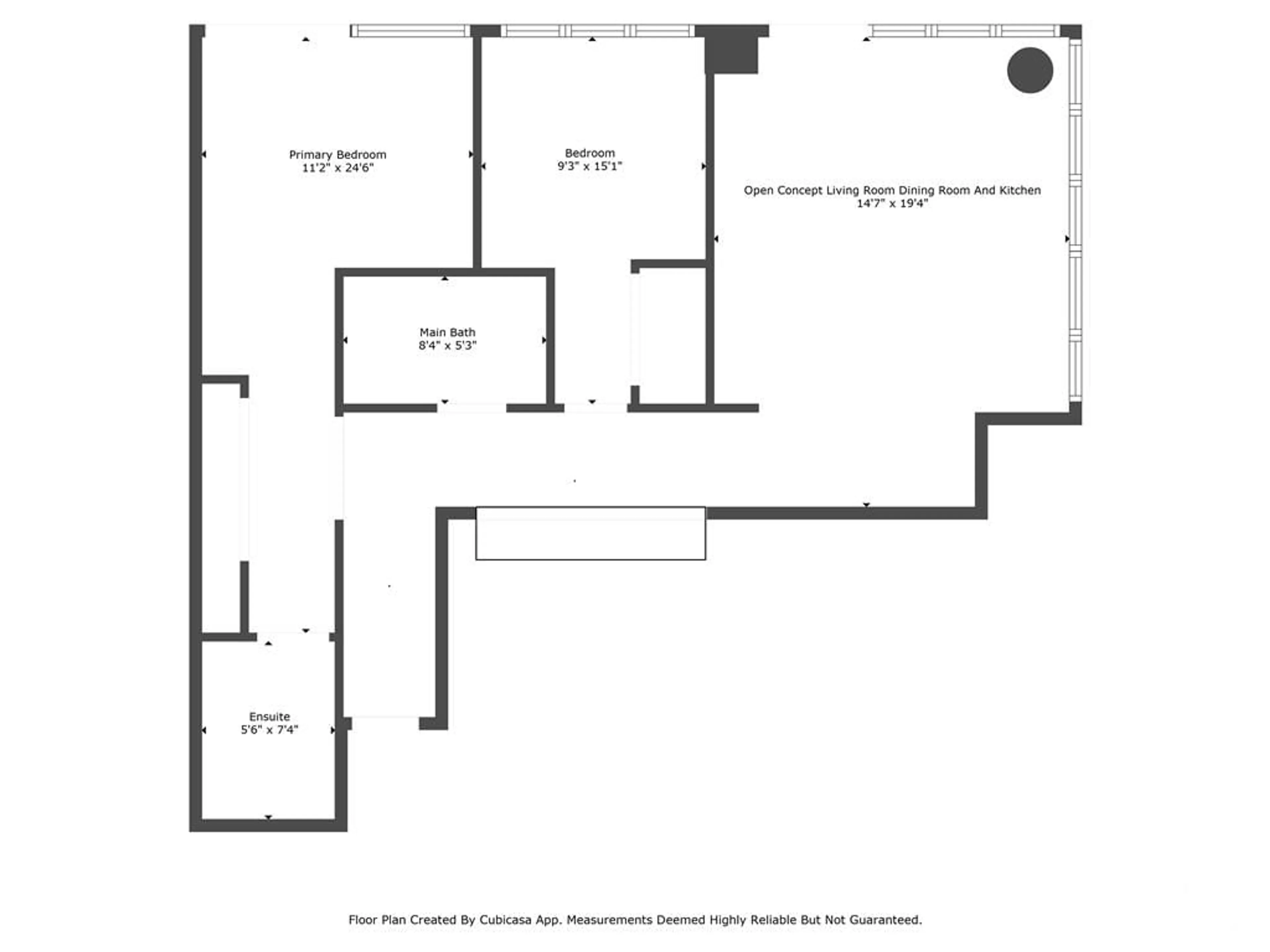 Floor plan for 179 GEORGE St #506, Ottawa Ontario K1N 1J8