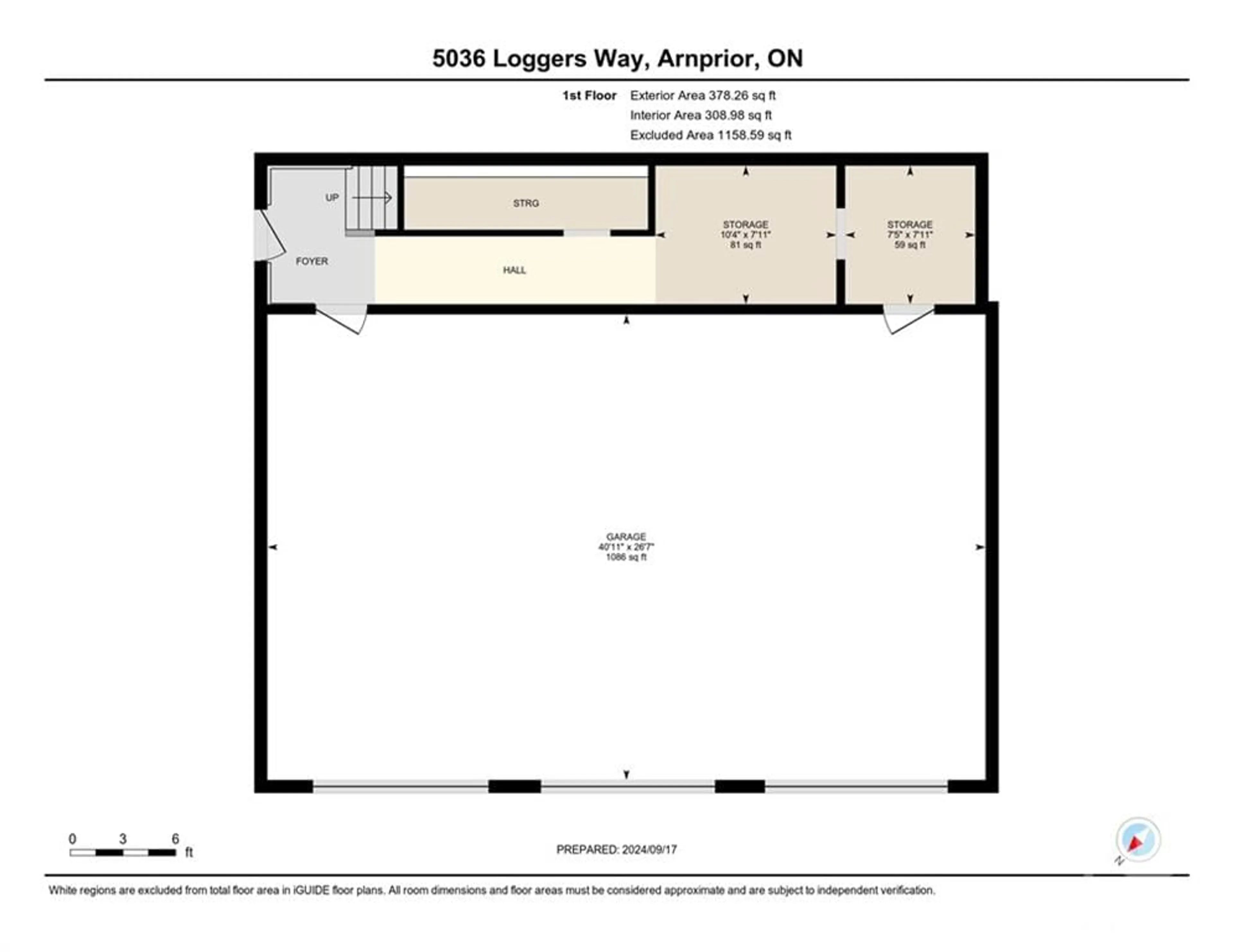 Floor plan for 5036 LOGGERS Way, Ottawa Ontario K7S 3G7