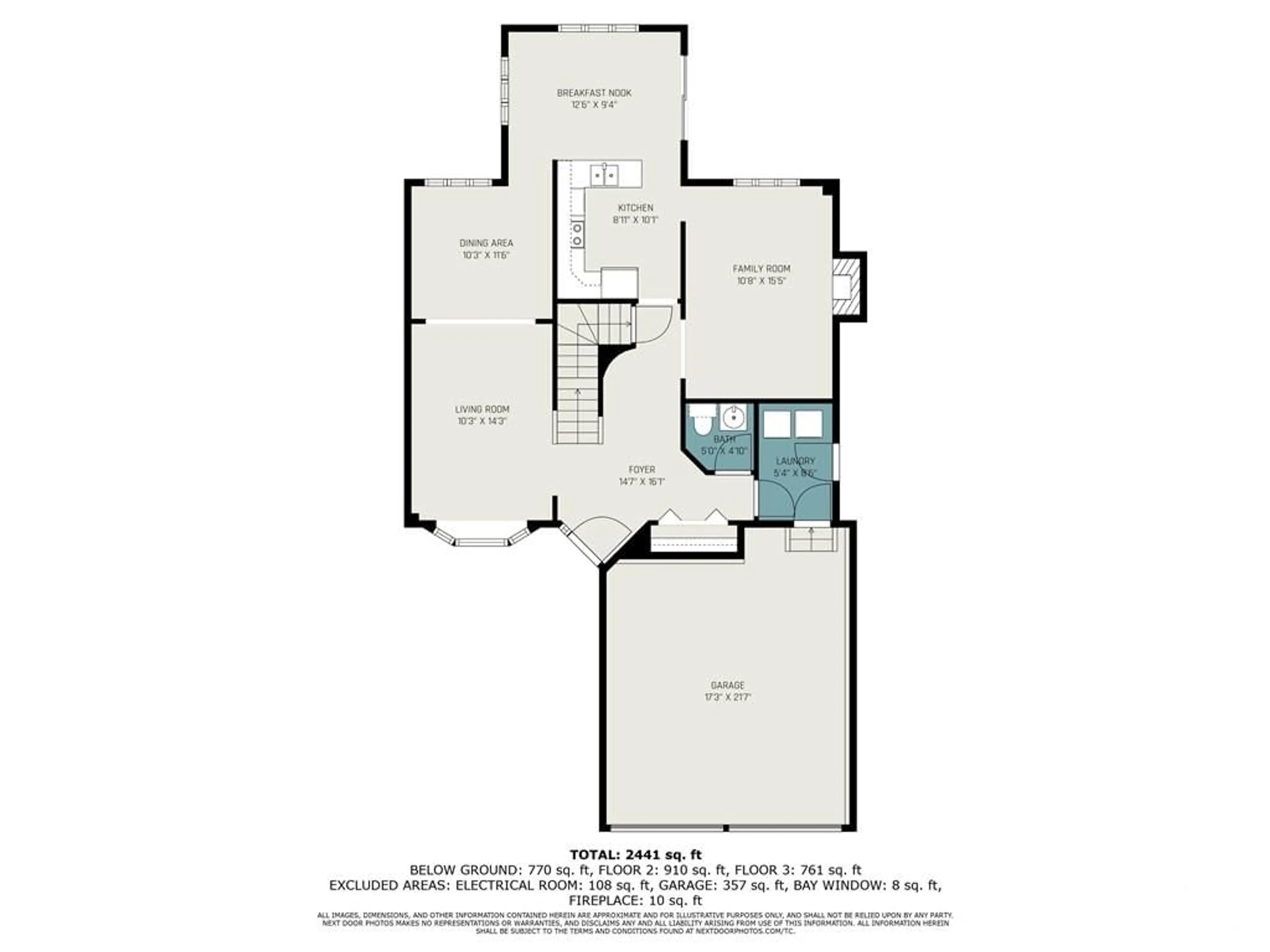 Floor plan for 17 PICASSO Dr, Ottawa Ontario K1G 5S9