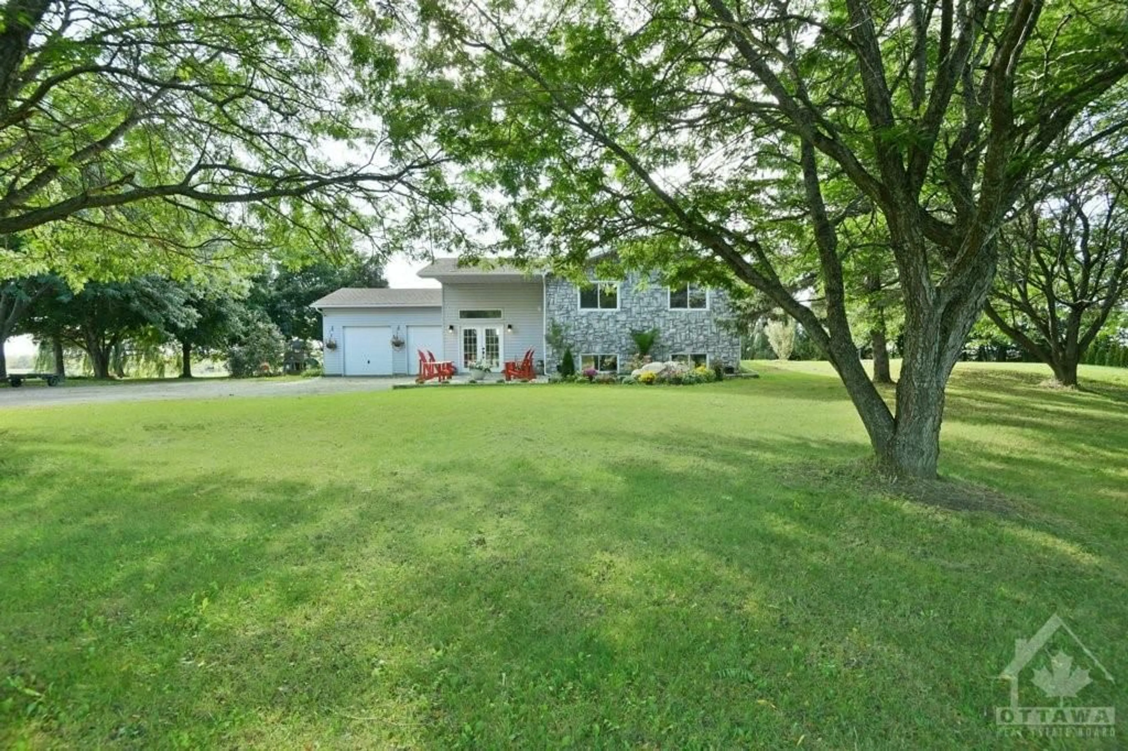 A pic from exterior of the house or condo, the fenced backyard for 4835 APPLETON SIDE Rd, Almonte Ontario K0A 1A0