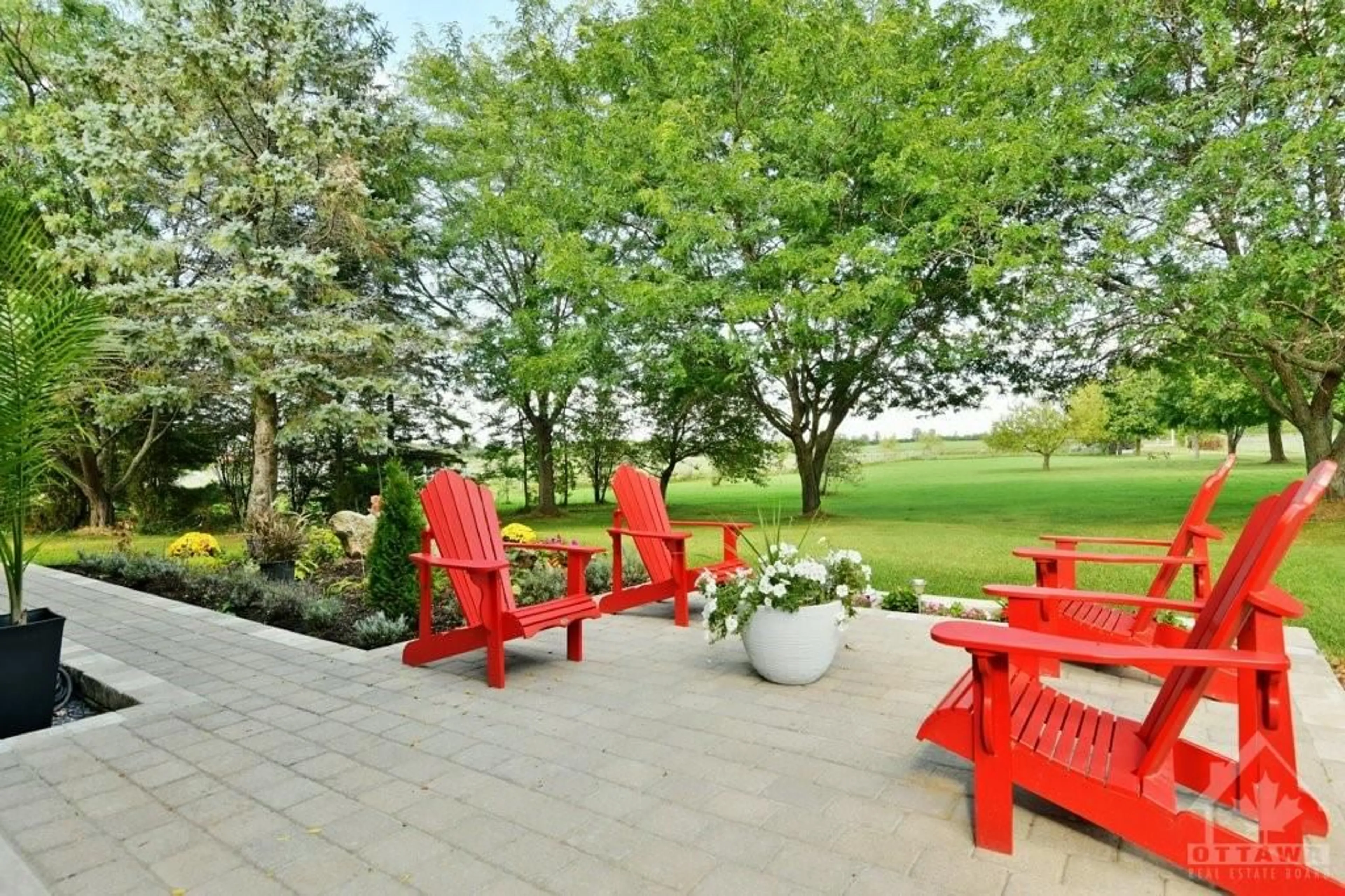 Patio, the fenced backyard for 4835 APPLETON SIDE Rd, Almonte Ontario K0A 1A0