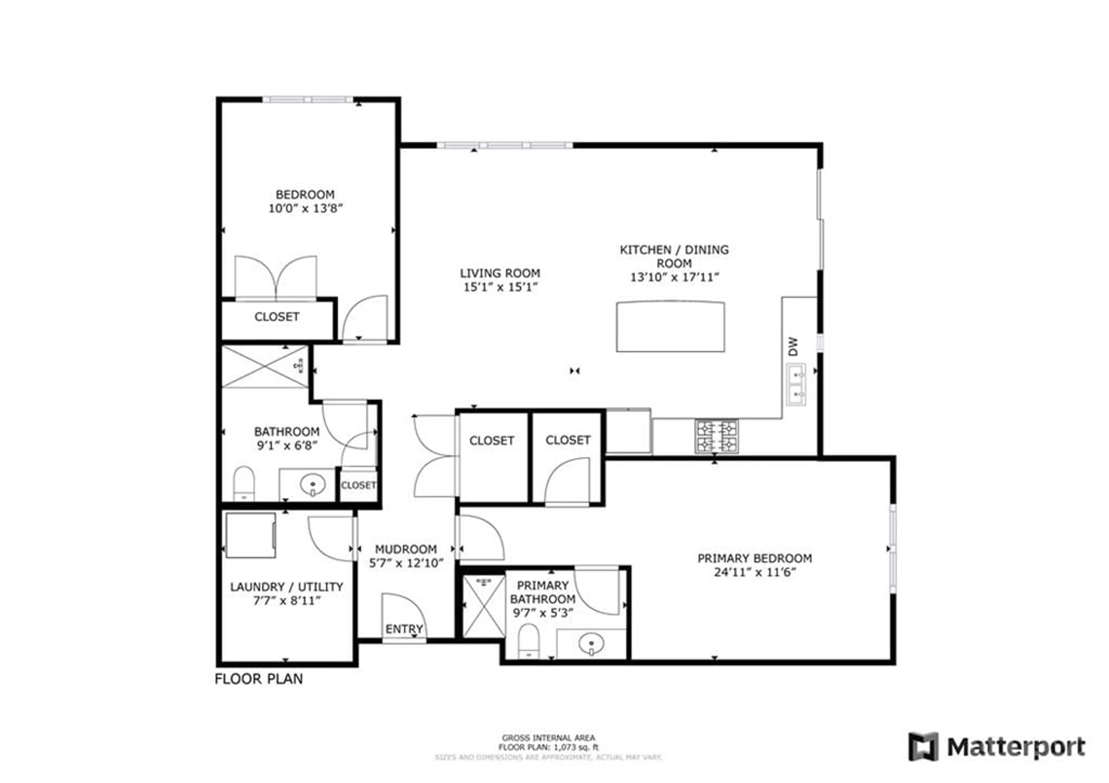 Floor plan for 1109 MILLWOOD Ave #303, Brockville Ontario K6V 0C7