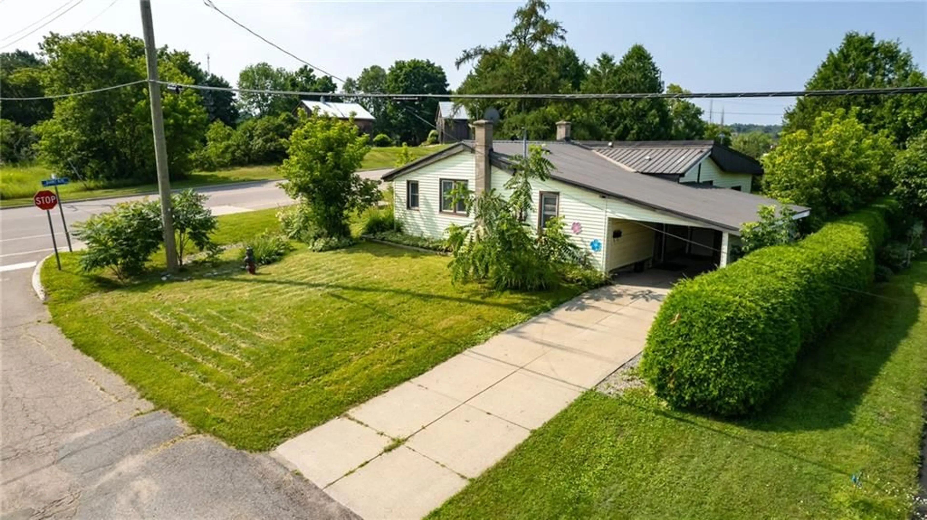 Frontside or backside of a home, the fenced backyard for 338 BARNET Blvd, Renfrew Ontario K7V 2M7