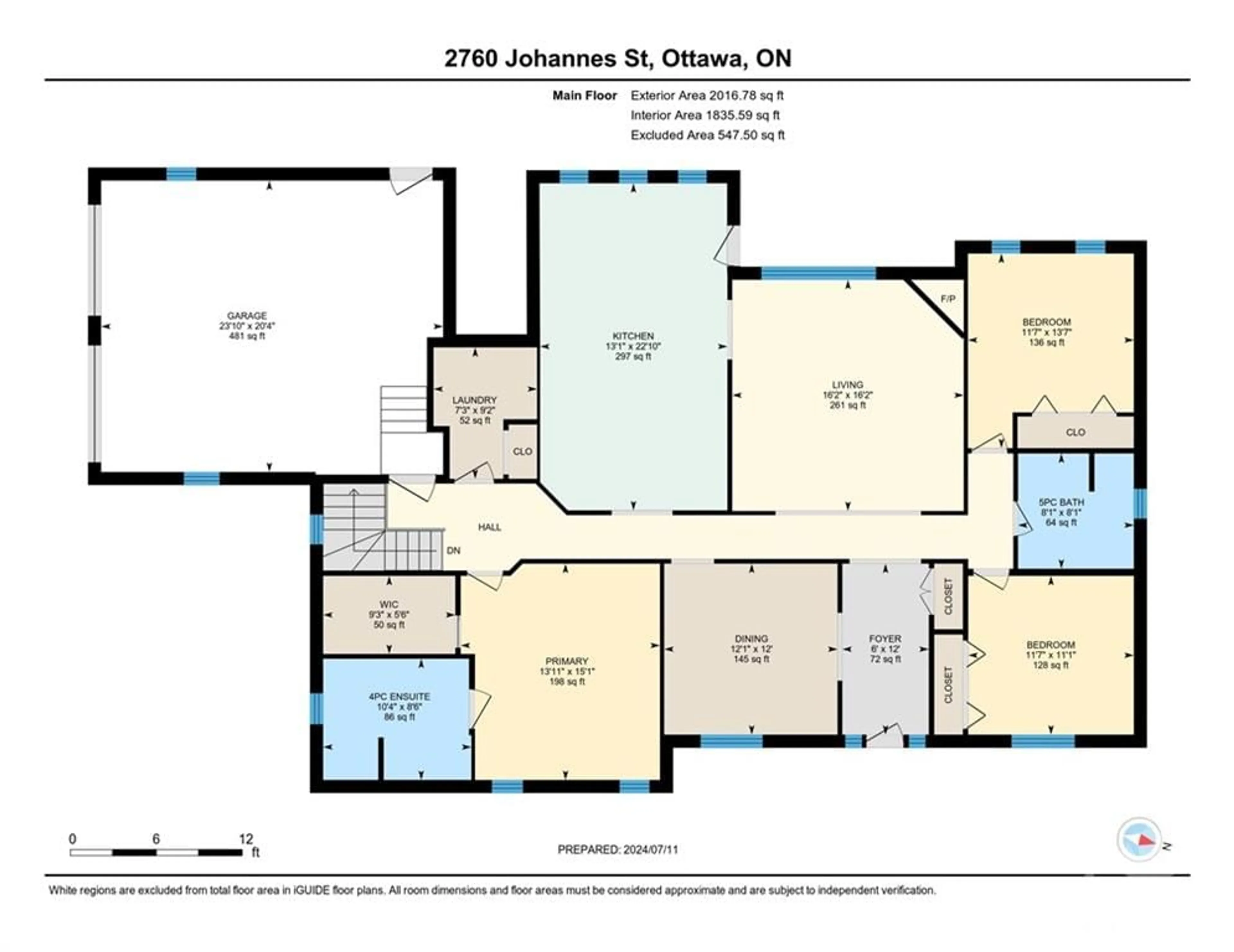 Floor plan for 2760 JOHANNES St, Metcalfe Ontario K0A 2P0