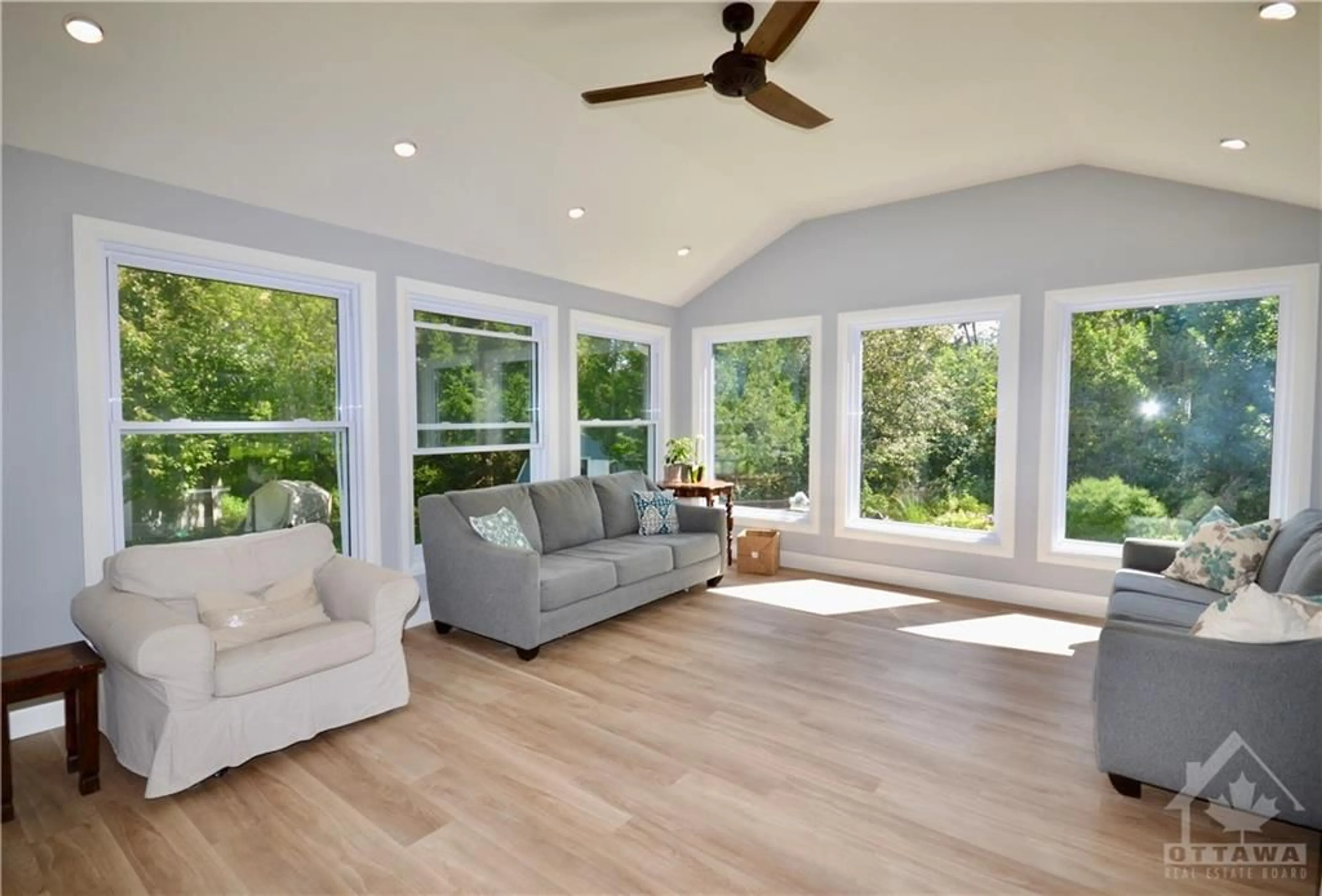 Living room, wood floors for 3727 CARTIER St, Bourget Ontario K0A 1E0