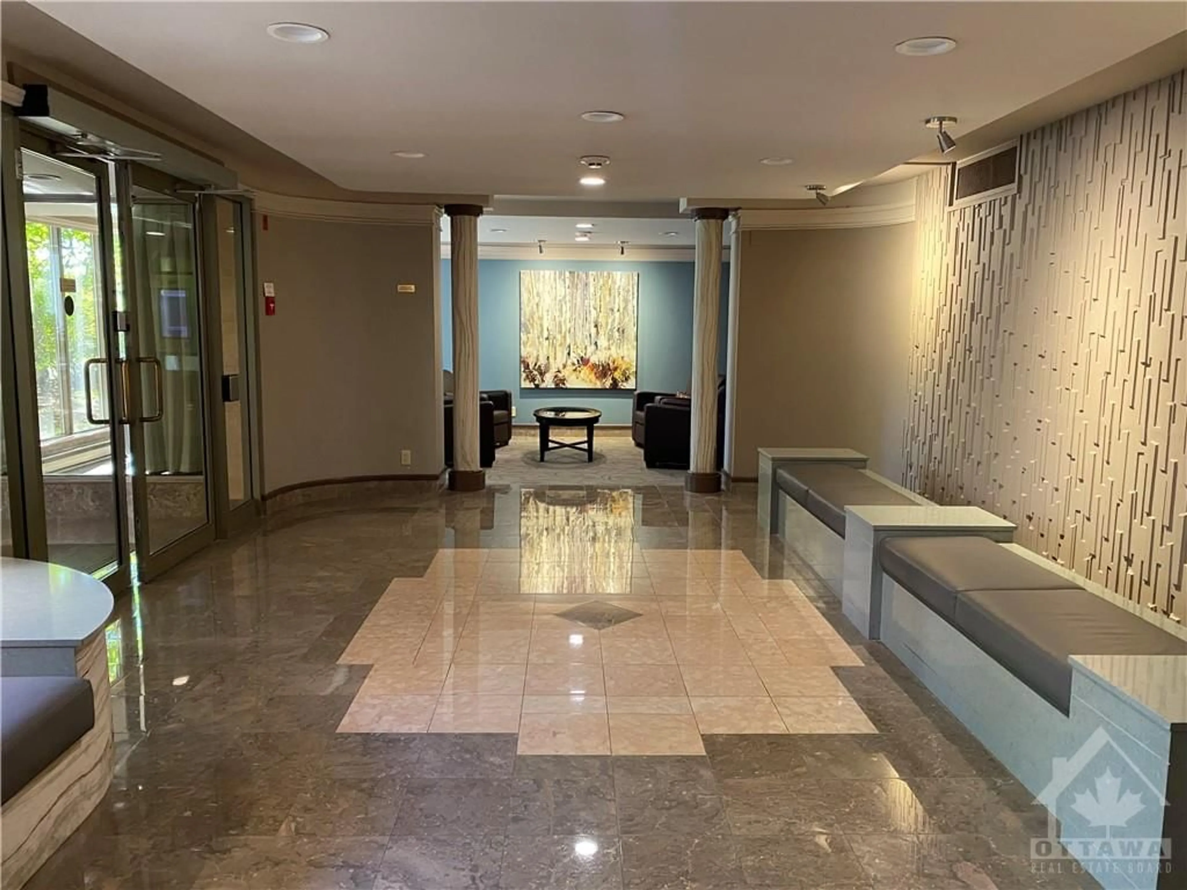 Indoor lobby for 100 GRANT CARMAN Dr #709, Ottawa Ontario K2E 8B8