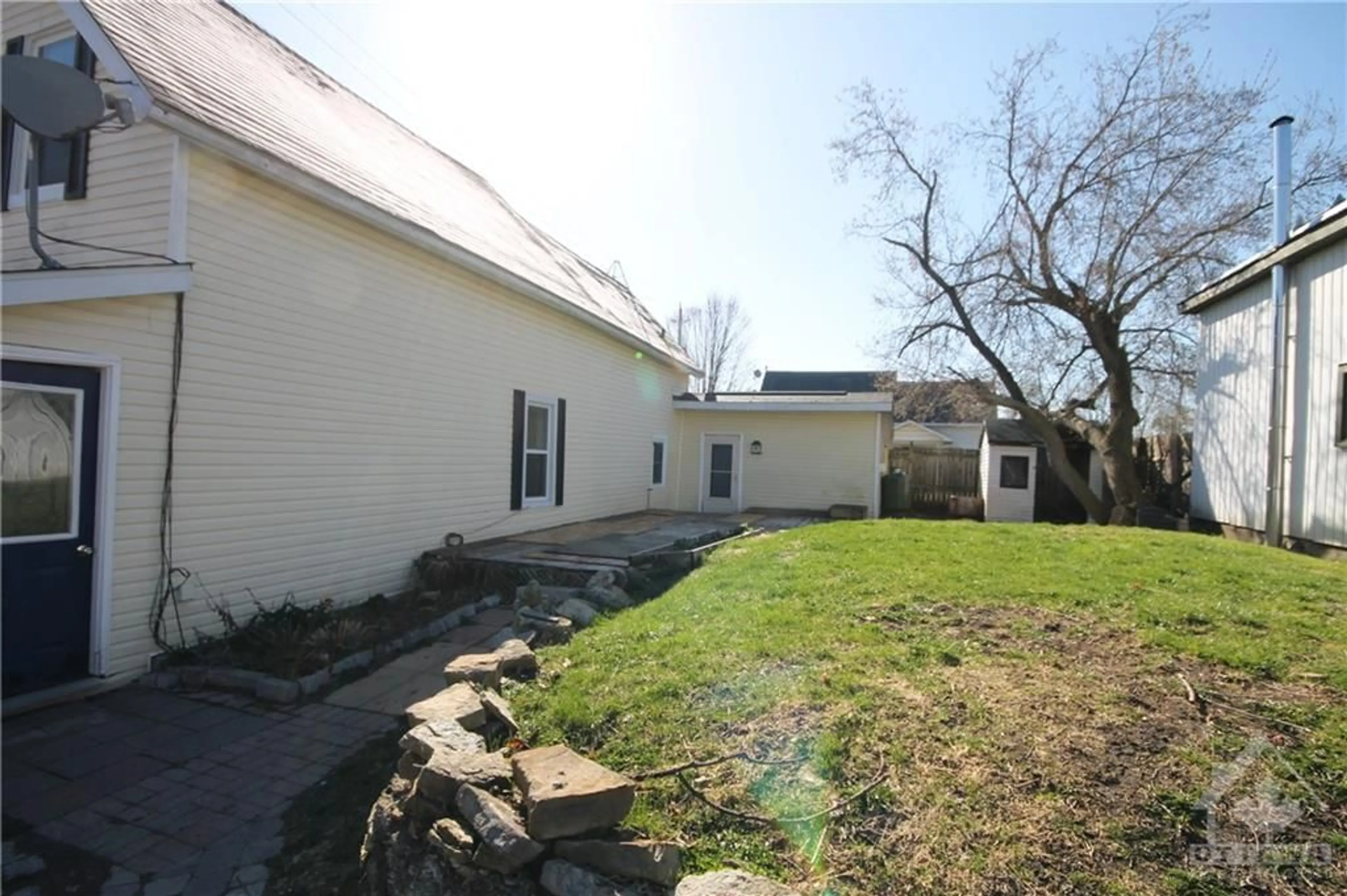 Frontside or backside of a home, the fenced backyard for 923 CENTER St, Braeside Ontario K0A 1G0