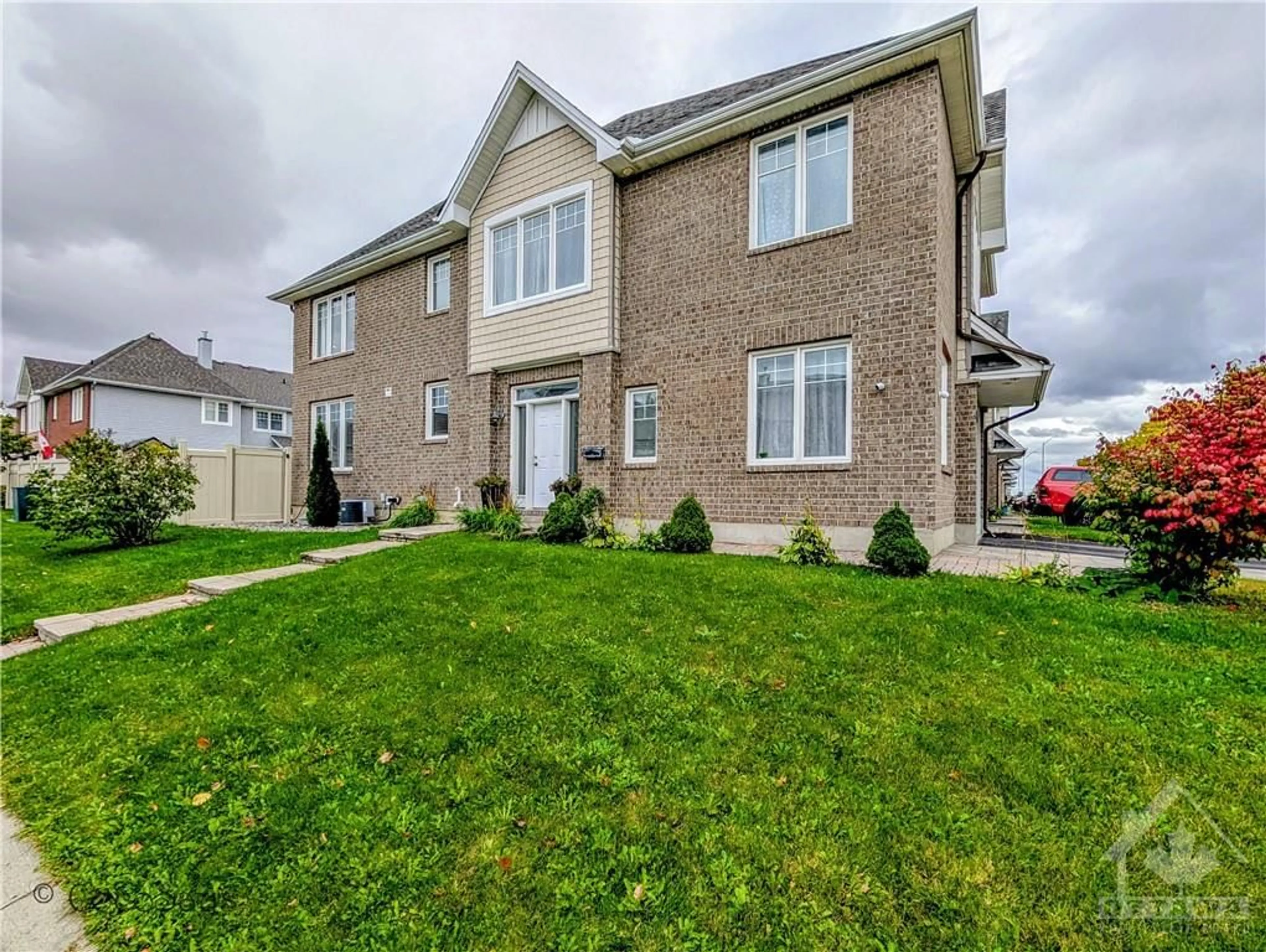 Frontside or backside of a home, the fenced backyard for 523 STRASBOURG St, Orleans Ontario K4A 0M7