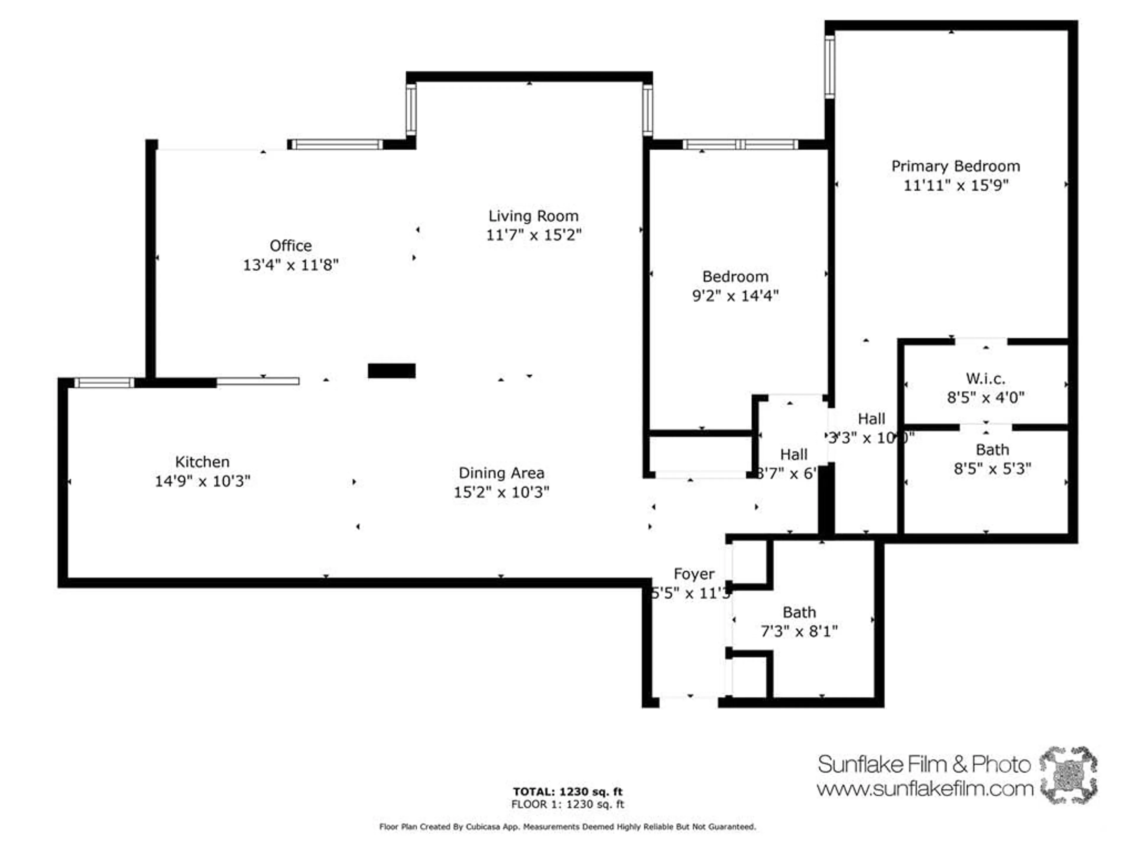 Floor plan for 71 SOMERSET St #1705, Ottawa Ontario K2P 2G2