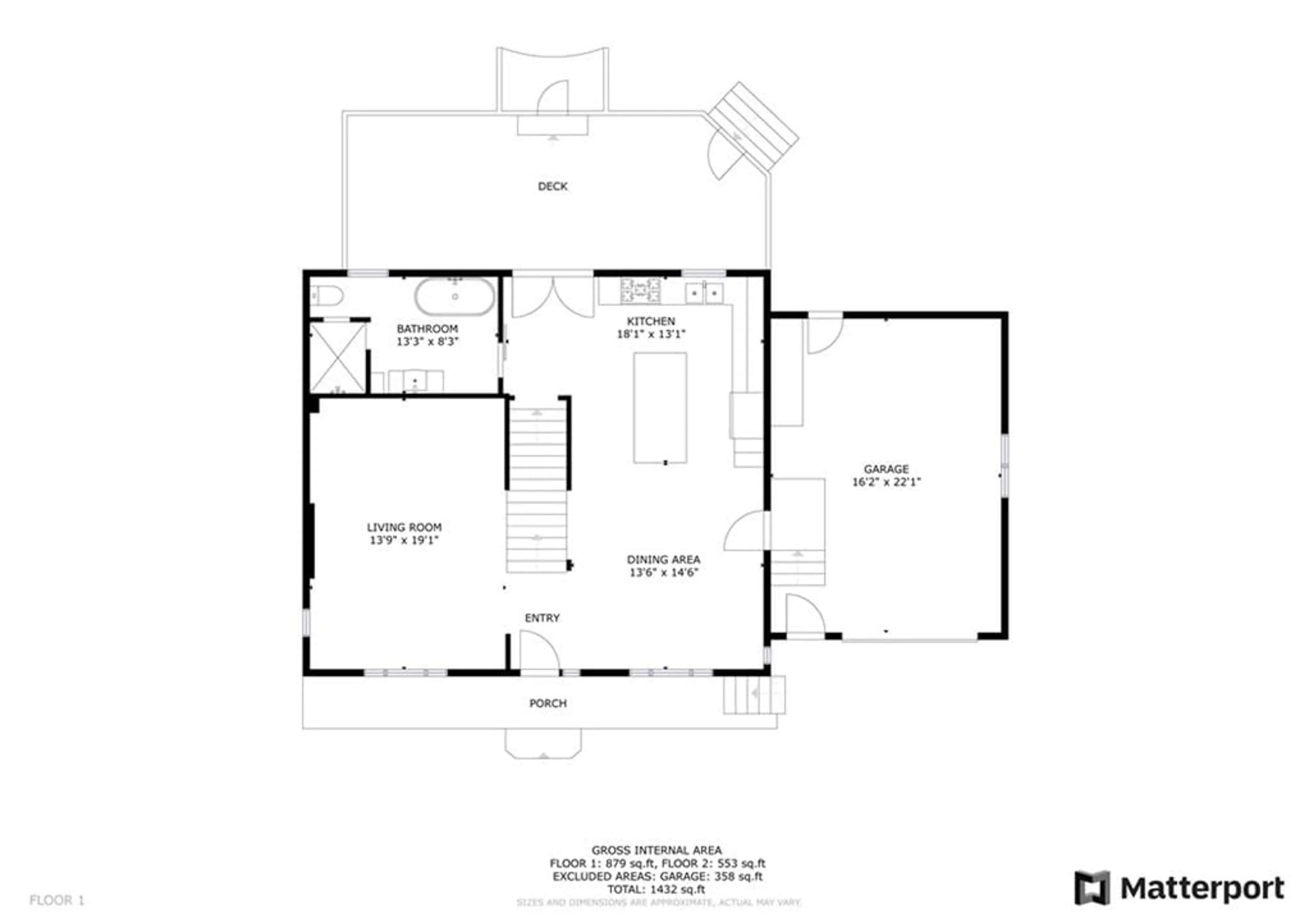 Floor plan for 1945 DU QUAI St, Lefaivre Ontario K0B 1J0